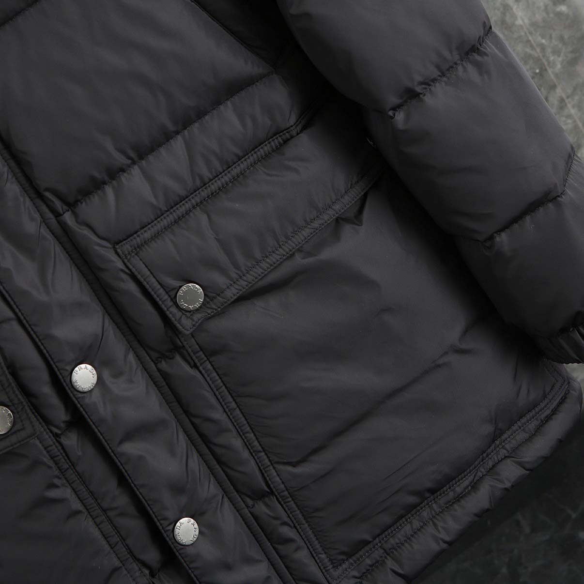 Prada Re-Nylon Hooded Down Jacket - DesignerGu