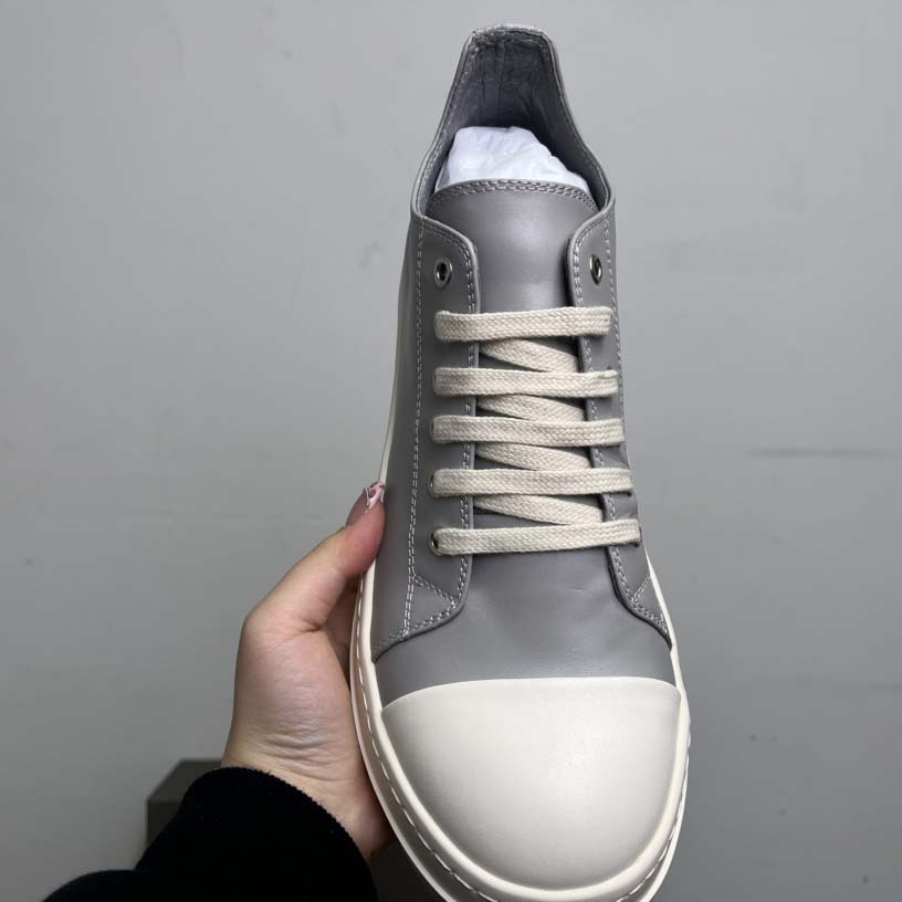 Rick Owens Lace-up Leather Sneakers  - DesignerGu