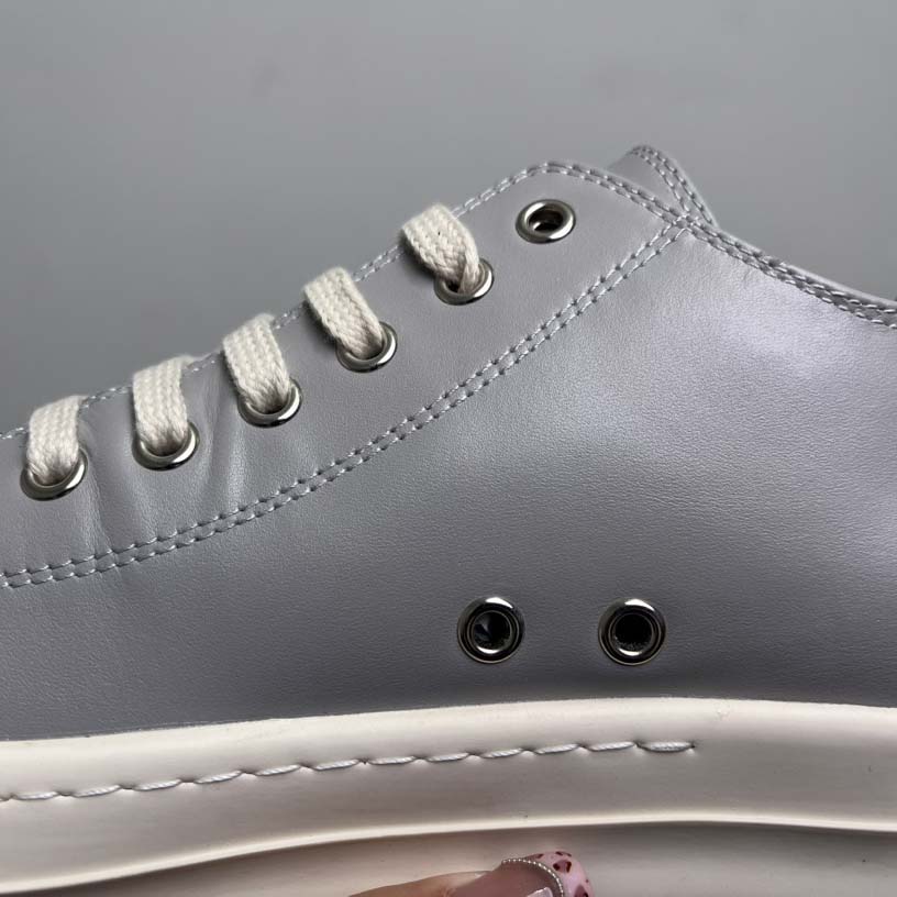 Rick Owens Lace-up Leather Sneakers  - DesignerGu