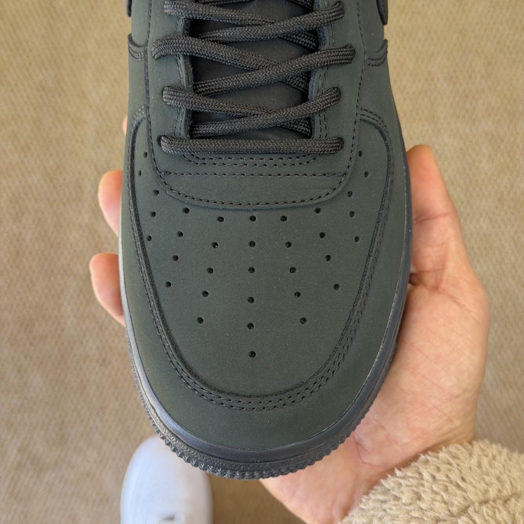 NIKE Air Force 1 Low Black/Dark Green CJ9179-001  - DesignerGu