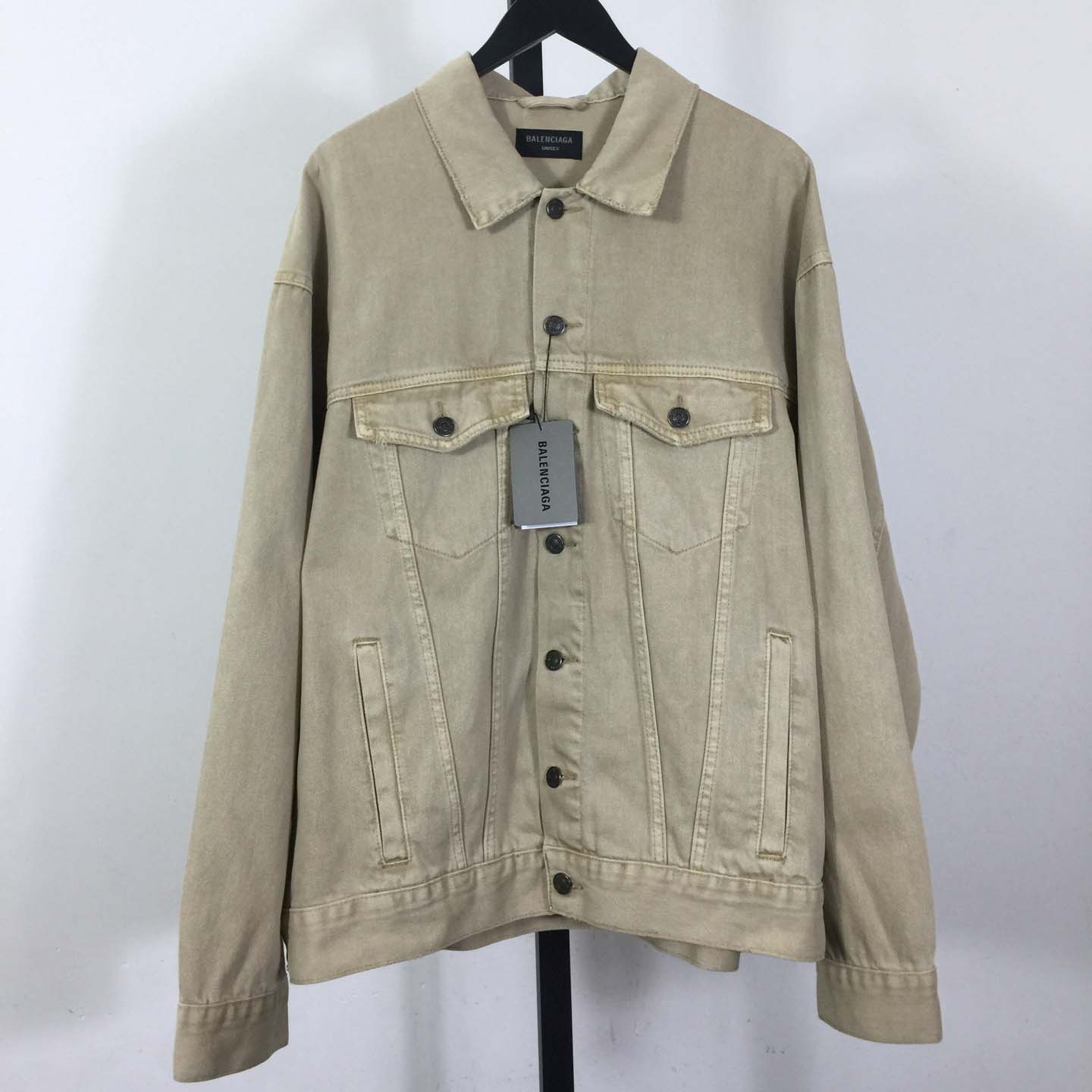 Balenciaga Logo-print Denim Jacket - DesignerGu