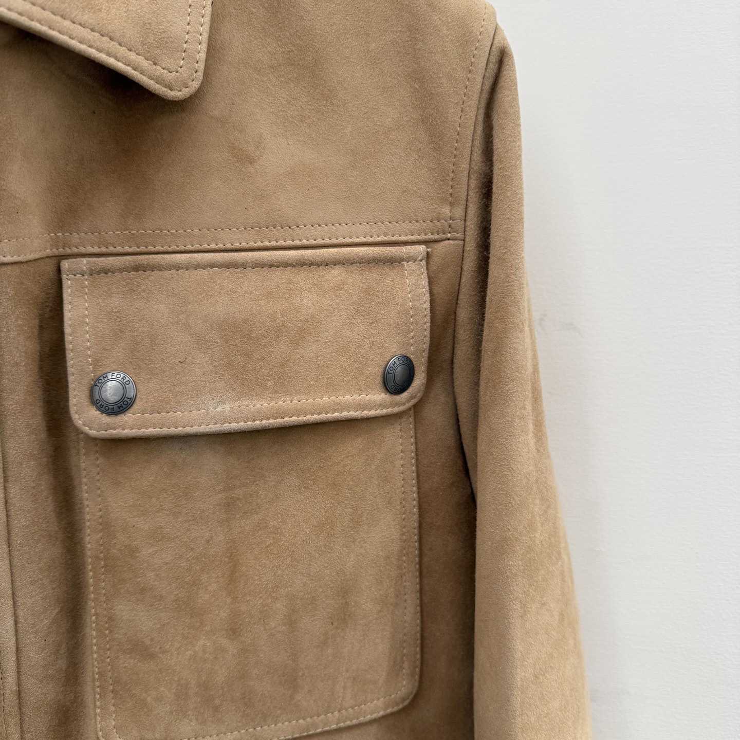 Tom Ford Men's Suede Motor Jacket - DesignerGu