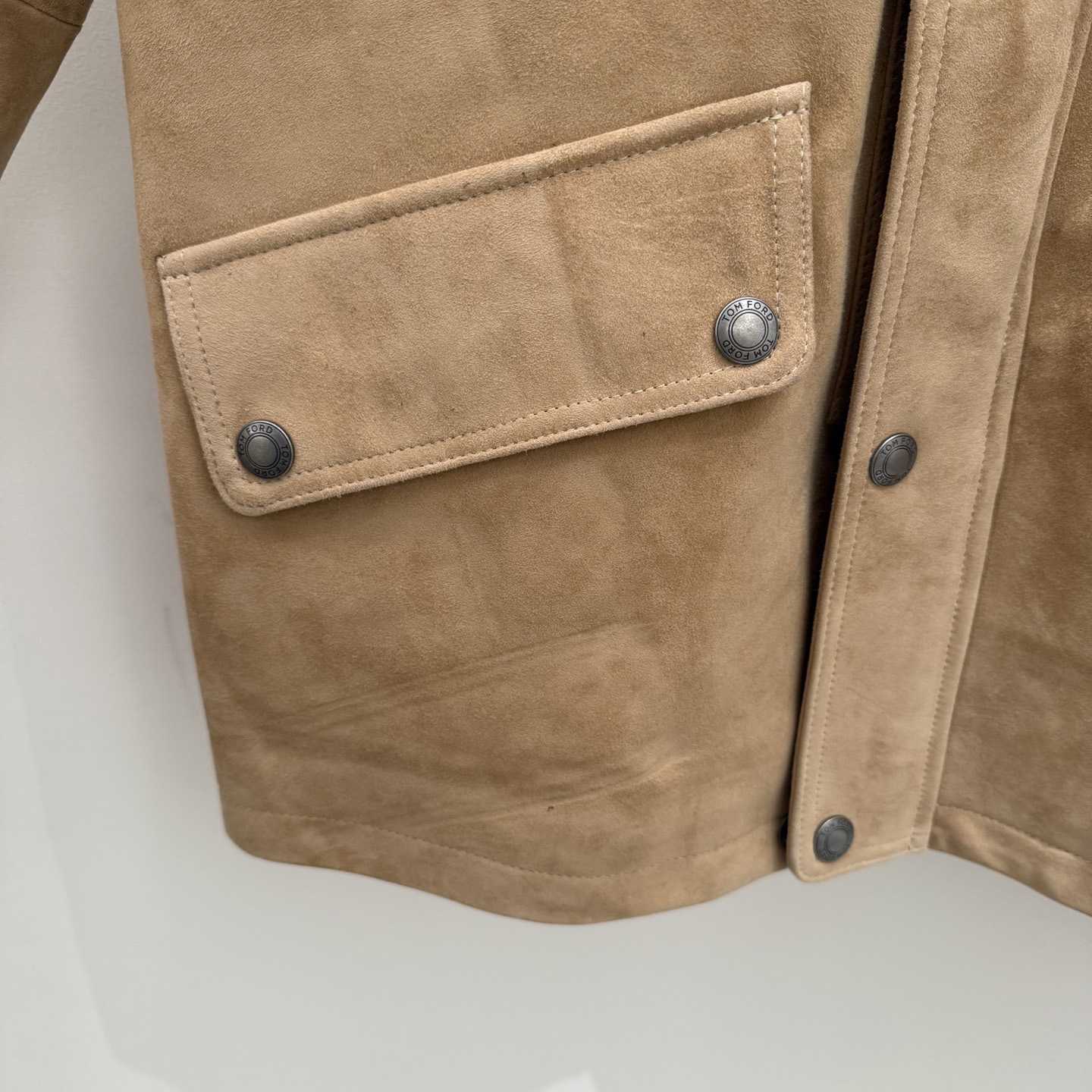 Tom Ford Men's Suede Motor Jacket - DesignerGu