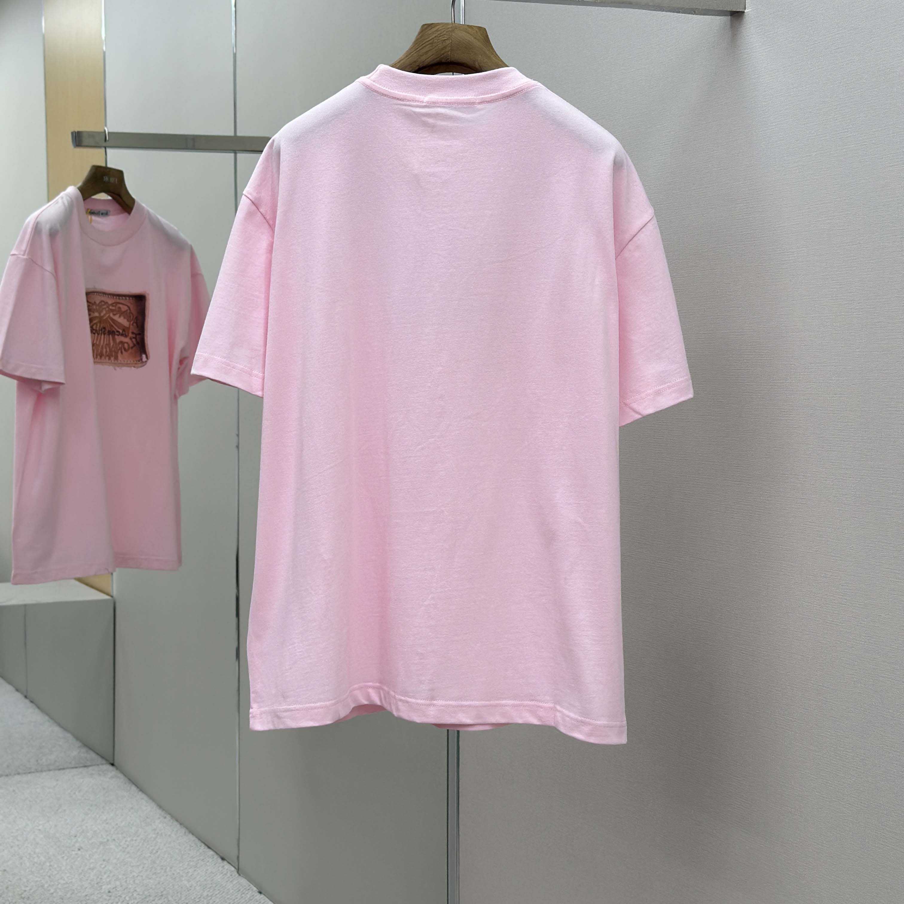 Acne Studios Logo T-shirt-Baby pink - DesignerGu