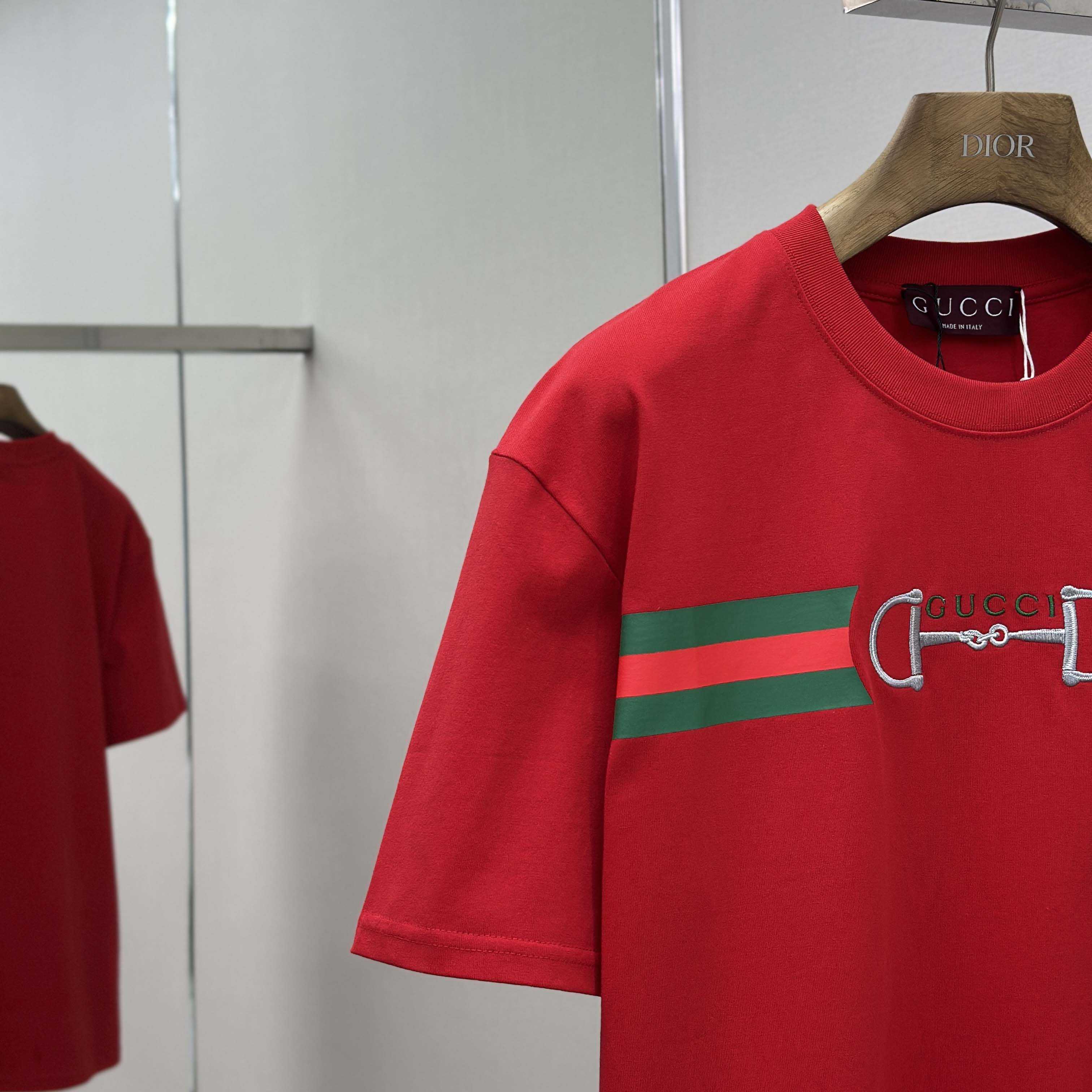 Gucci Cotton Jersey T-shirt With Embroidery - DesignerGu