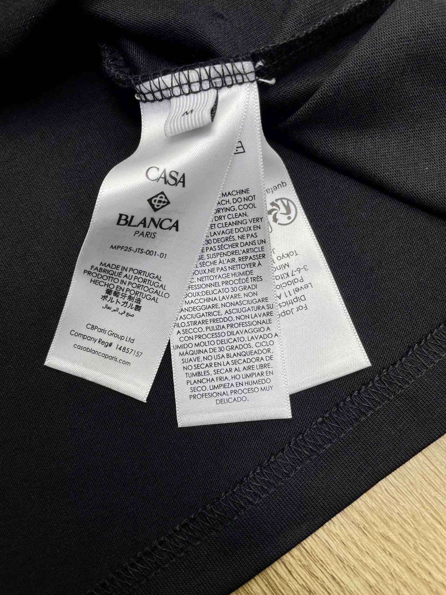 Casablanca Orchid Logo Short Sleeve T‑Shirt C1135 - DesignerGu