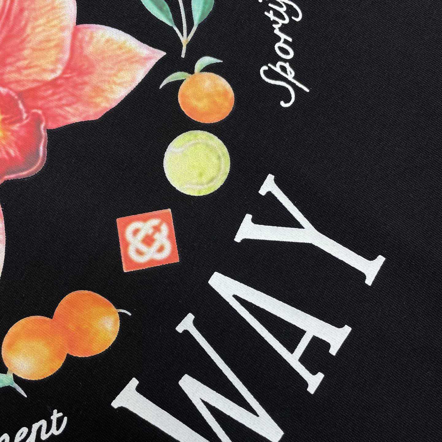 Casablanca Orchid Logo Short Sleeve T‑Shirt C1135 - DesignerGu