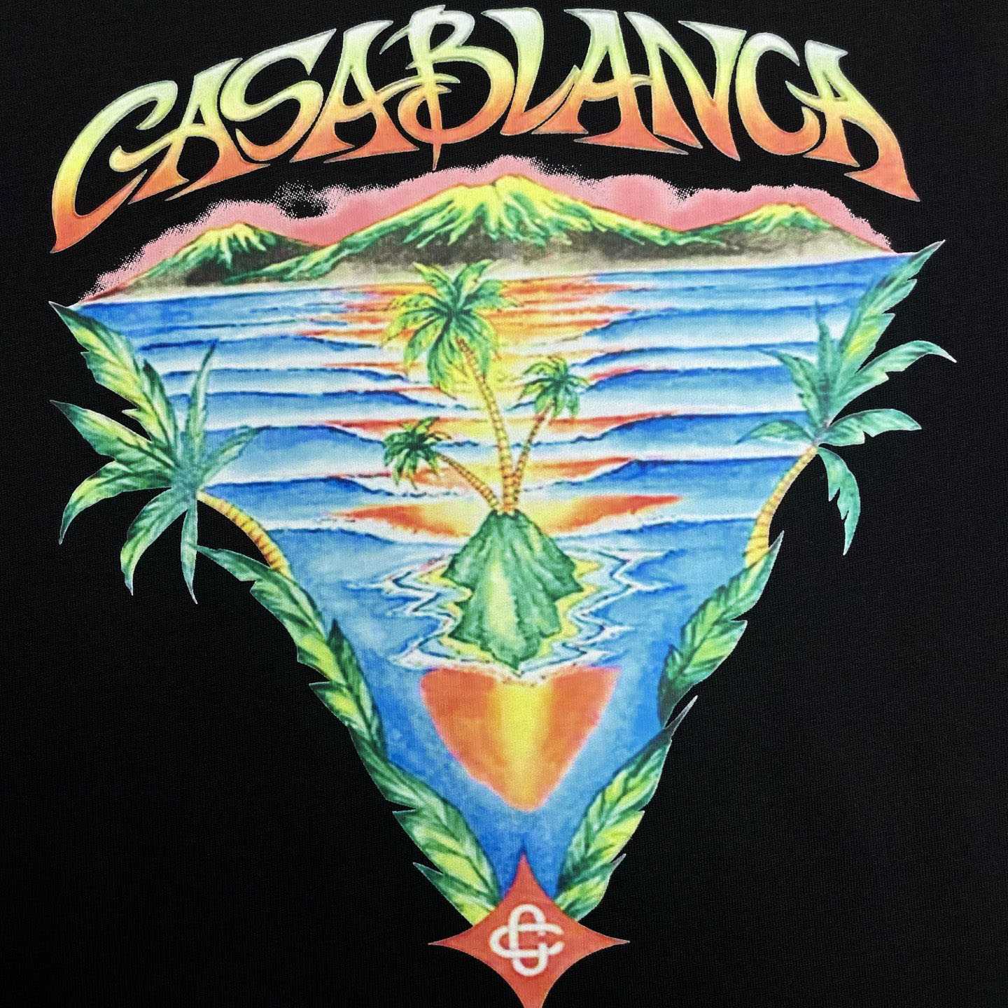 Casablanca Black Innocence Triangle T-shirt C1121 - DesignerGu