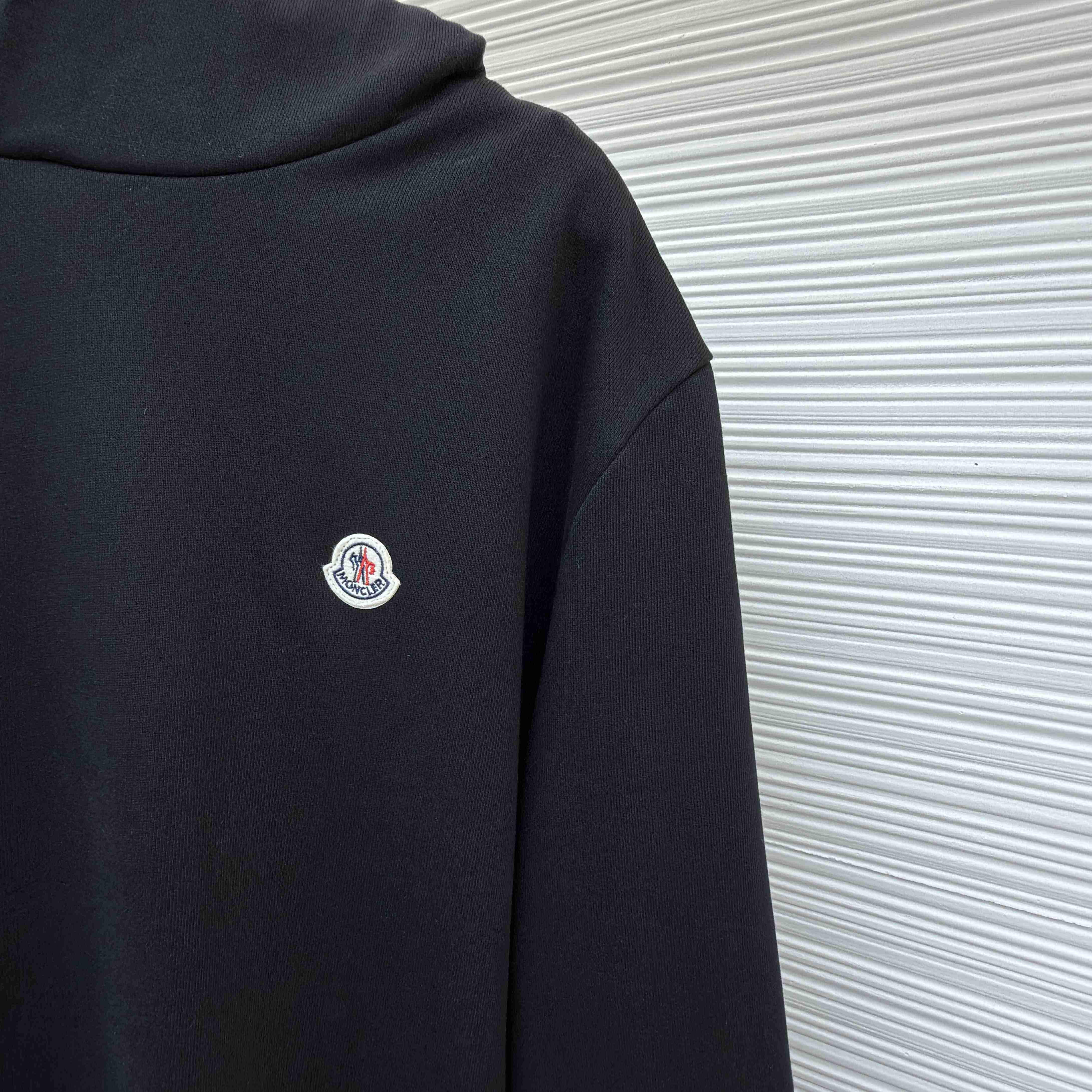 Moncler Logo Patch Cotton Hoodie - DesignerGu