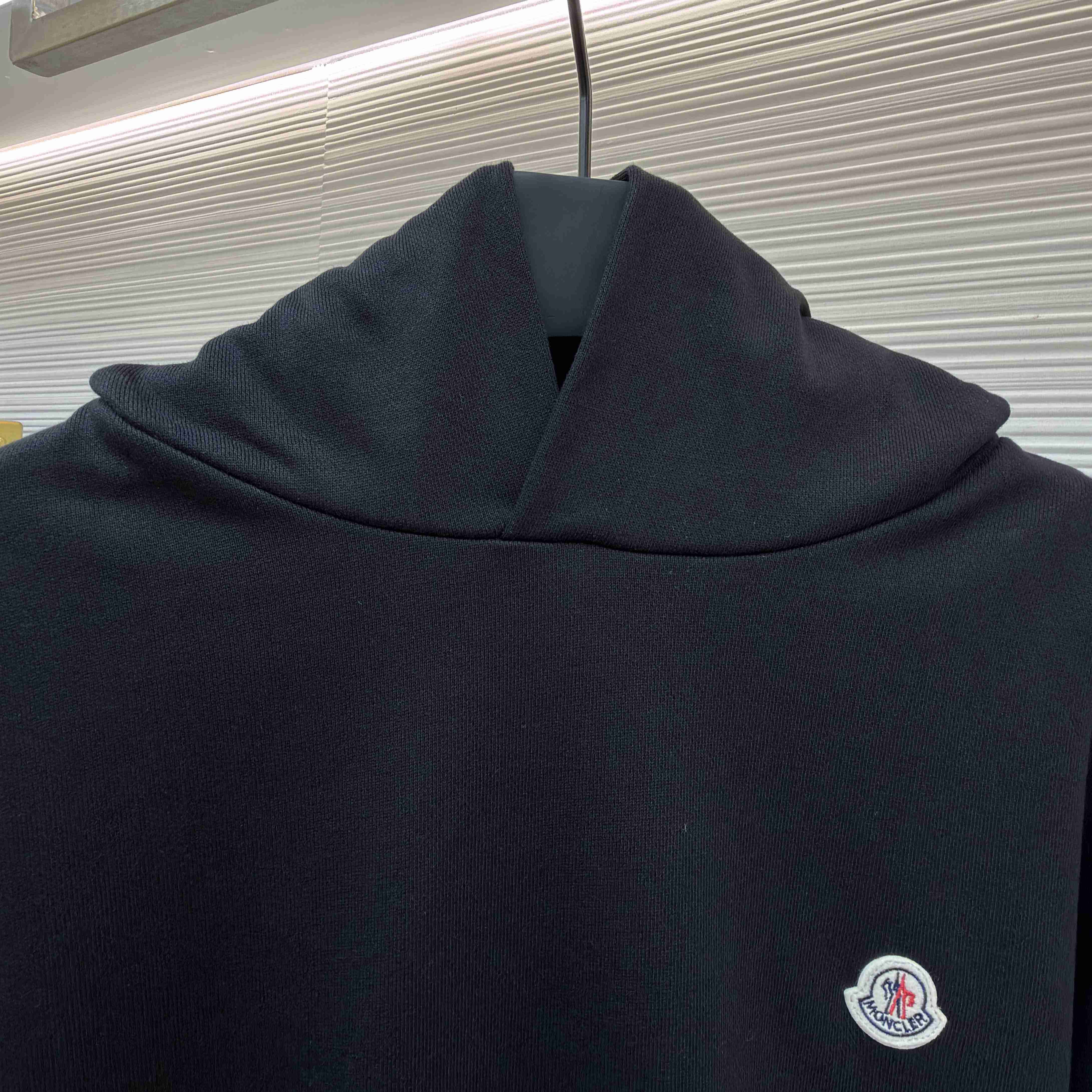 Moncler Logo Patch Cotton Hoodie - DesignerGu