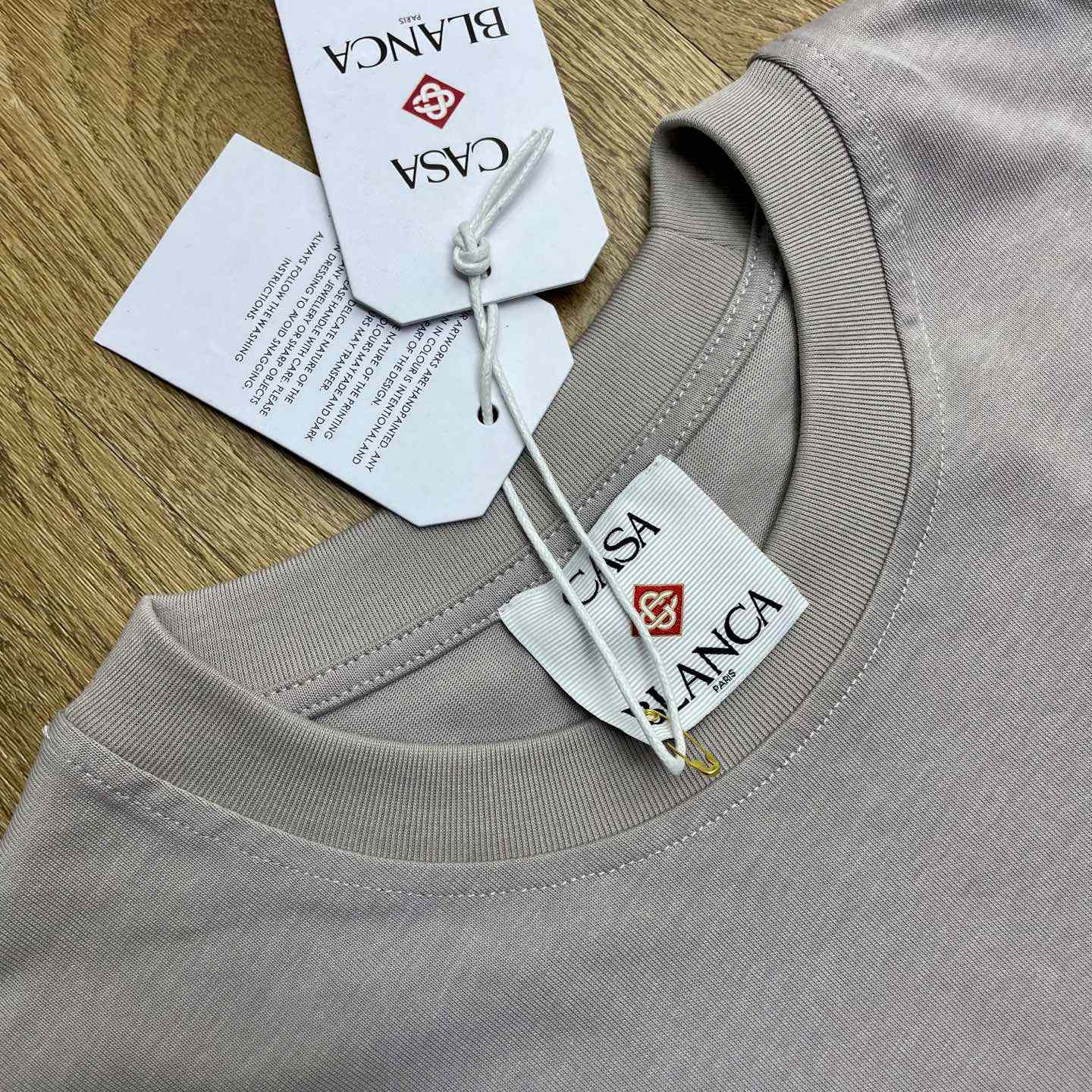 Casablanca Grey Diamond Logo Short Sleeve T‑Shirt C1111 - DesignerGu