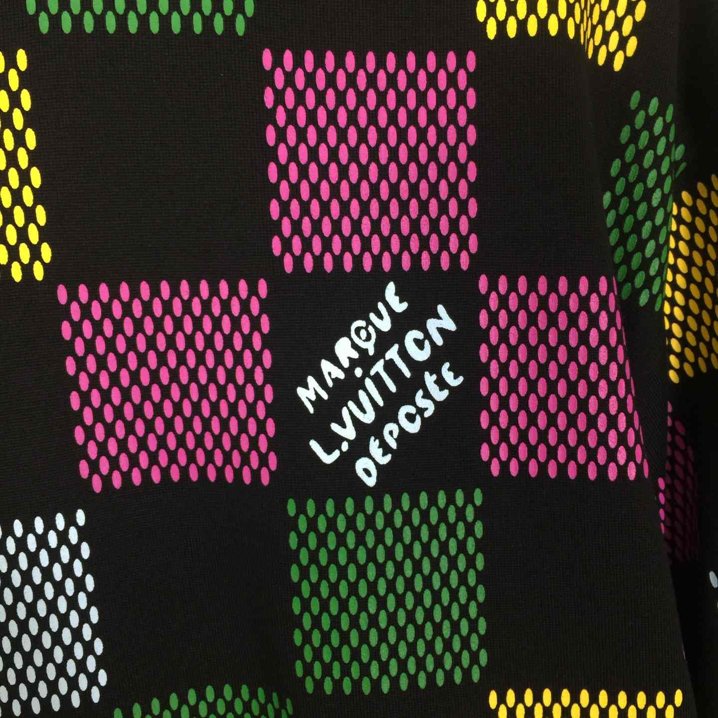 Louis Vuitton Damier Jacquard Short-sleeved Crewneck T-shirt - DesignerGu