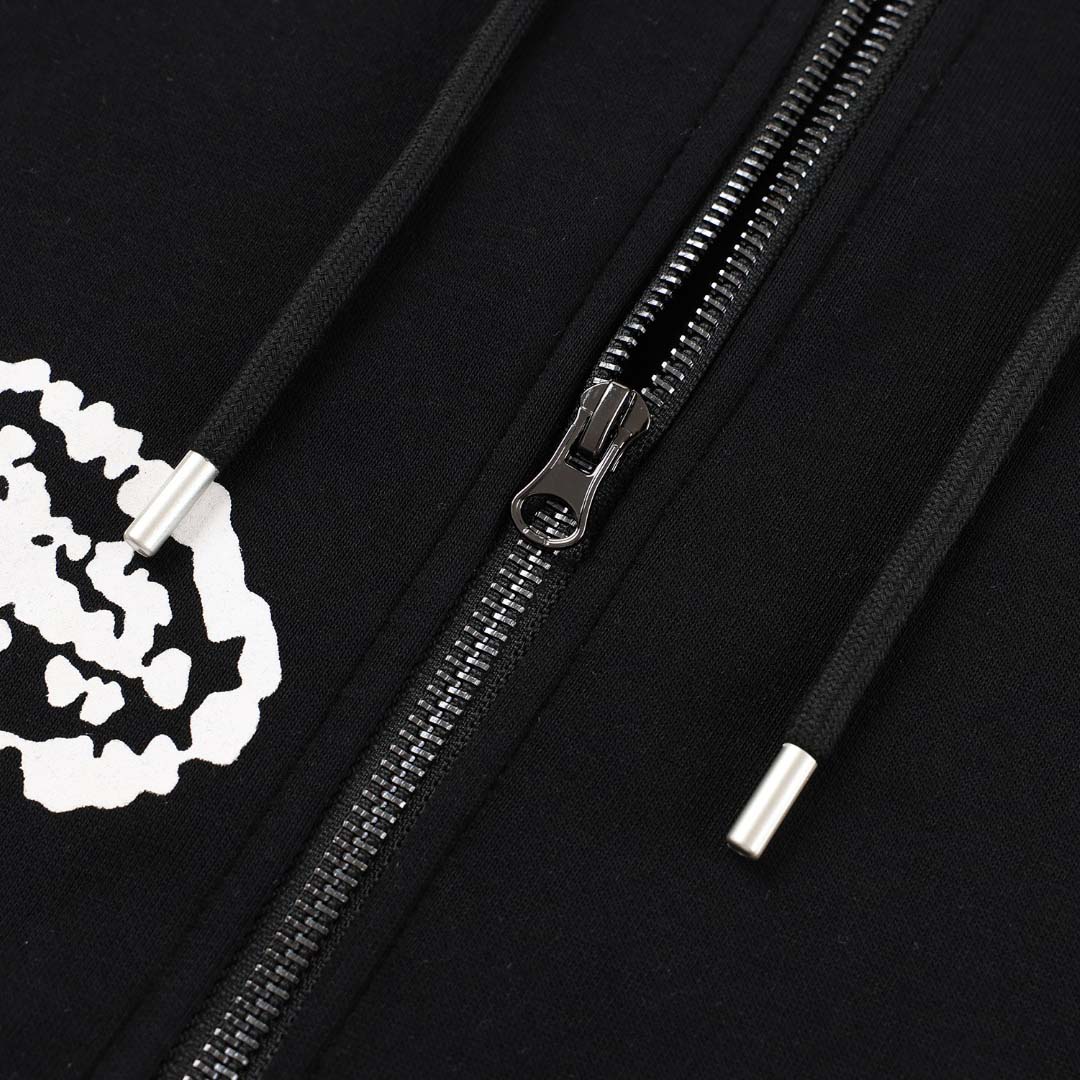 Denim Tears x Corteiz Wreath-print Cotton Hoodie - DesignerGu