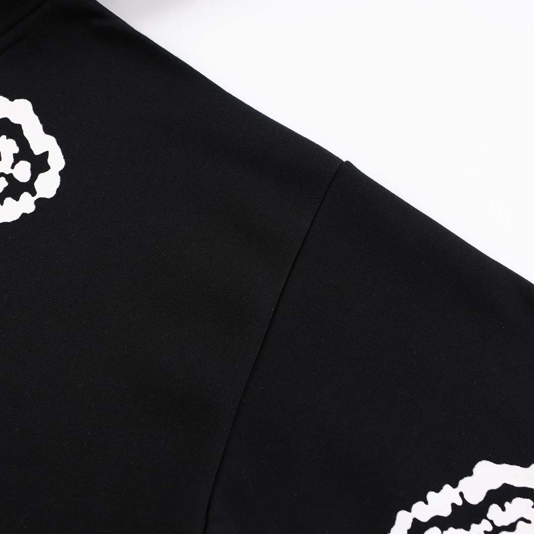 Denim Tears x Corteiz Wreath-print Cotton Hoodie - DesignerGu