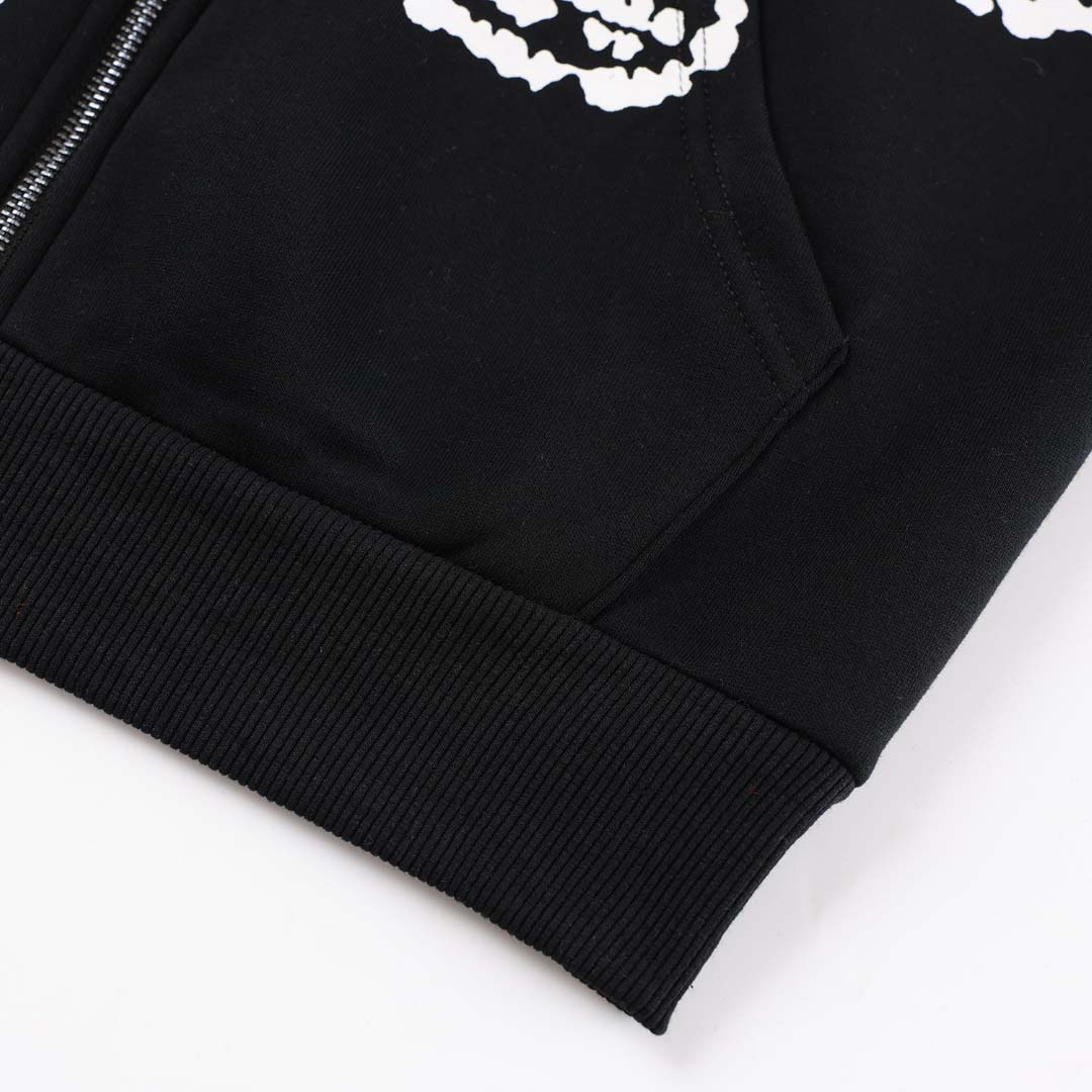 Denim Tears x Corteiz Wreath-print Cotton Hoodie - DesignerGu