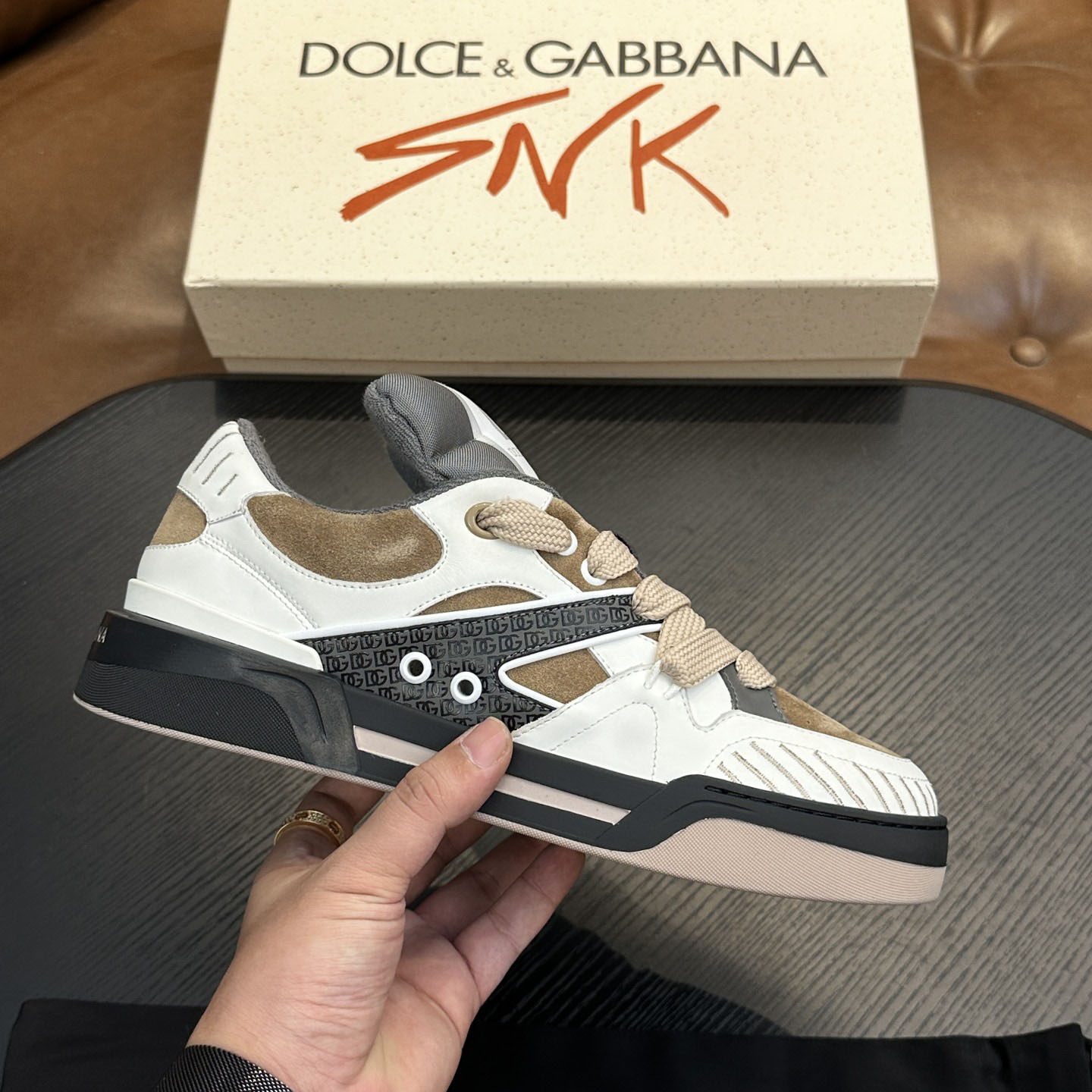 Dolce & Gabbana  New Roma Low 'Dove Grey' - DesignerGu