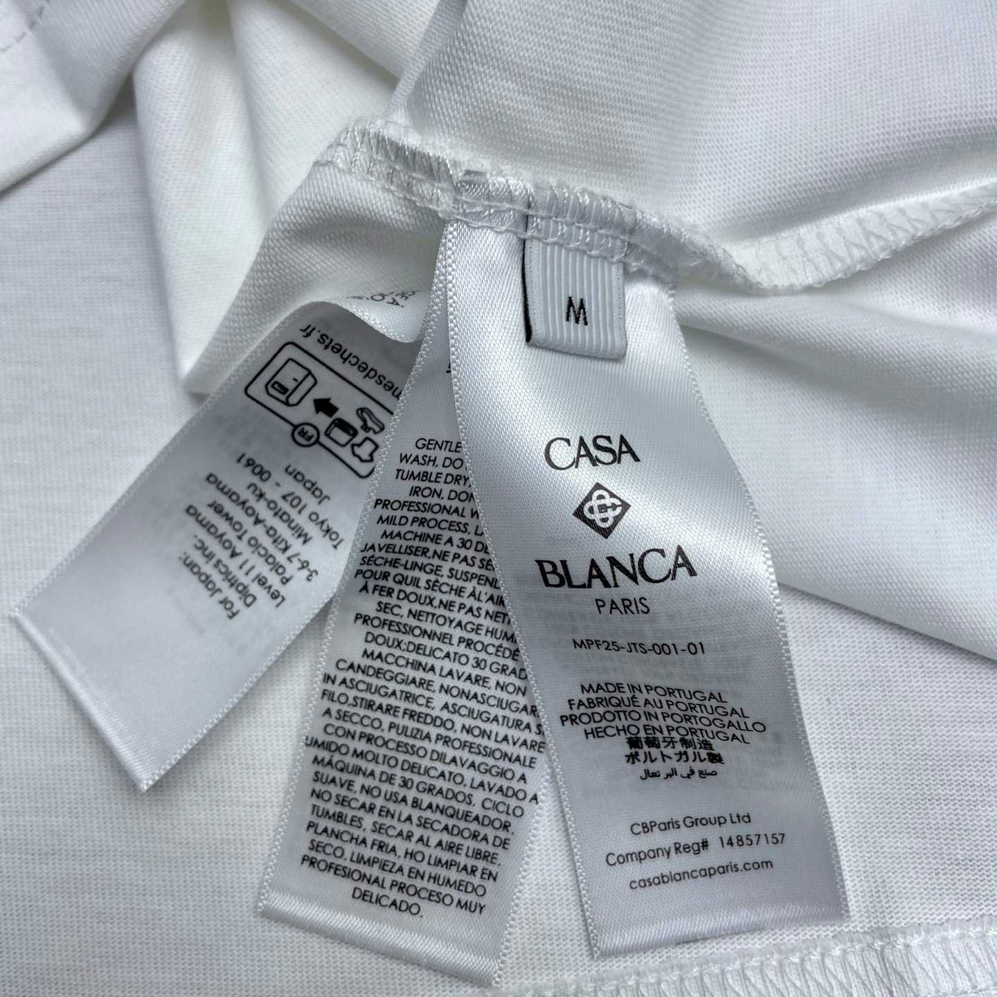 Casablanca DRIP LOGO SHORT SLEEVE T‑SHIRT C1128 - DesignerGu