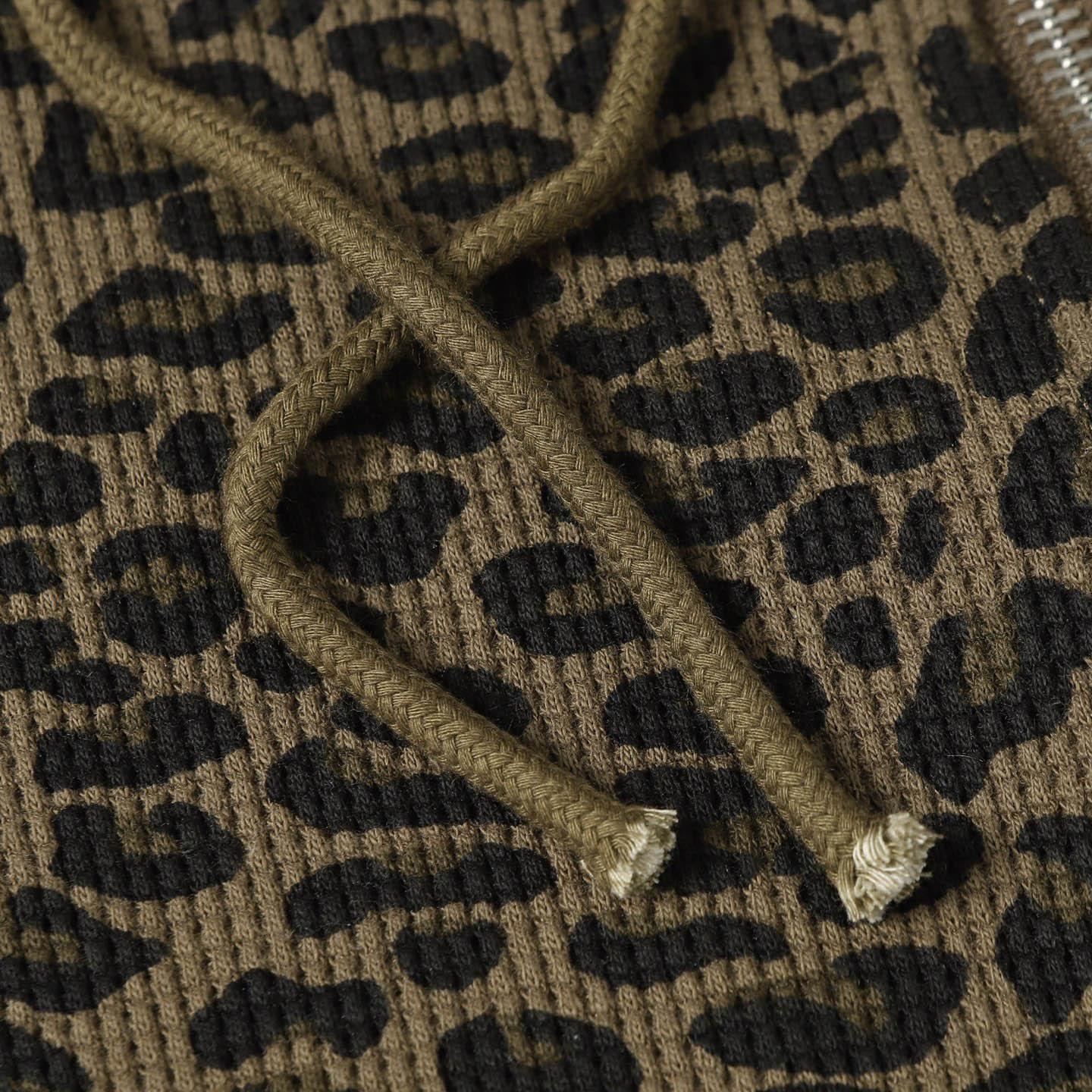 Supreme  Hooded Zip Up Thermal 'Leopard' - DesignerGu