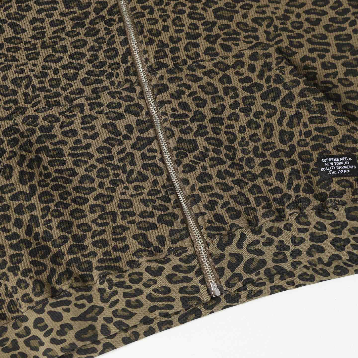 Supreme  Hooded Zip Up Thermal 'Leopard' - DesignerGu