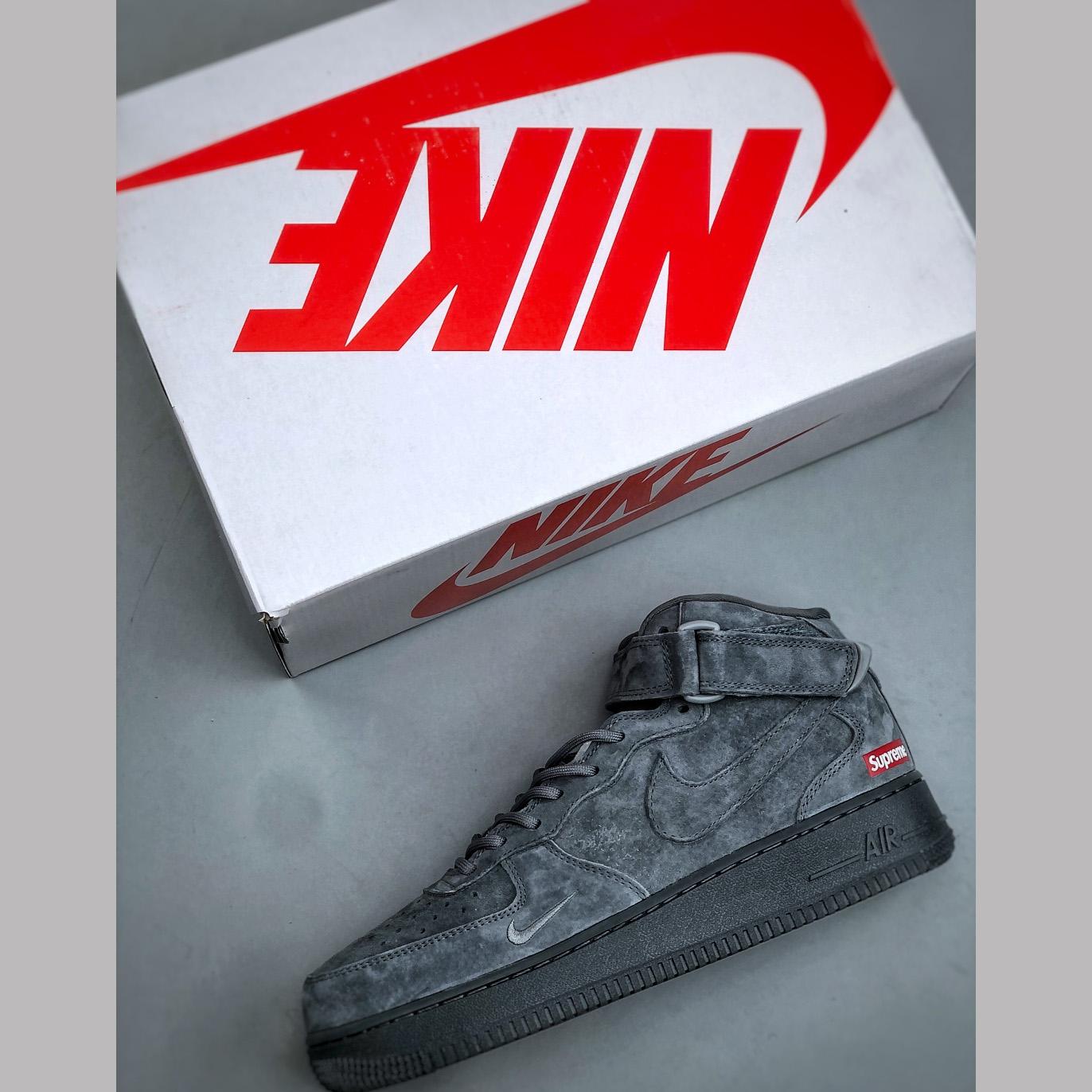  Supreme x Nike Air Force 1  Mid 07      dv0788-002 - DesignerGu