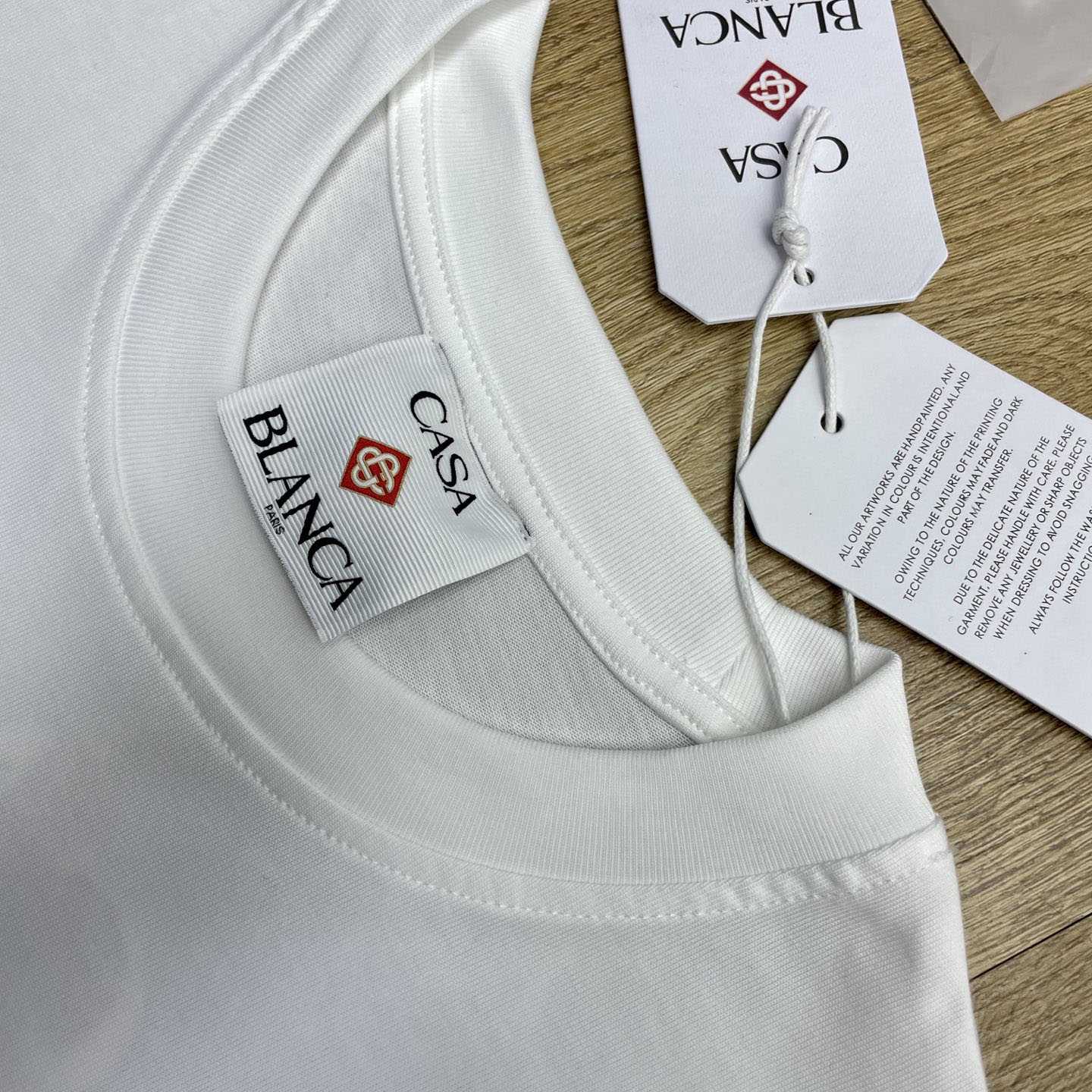 Casablanca Orchid Logo Short Sleeve T‑Shirt C1134 - DesignerGu