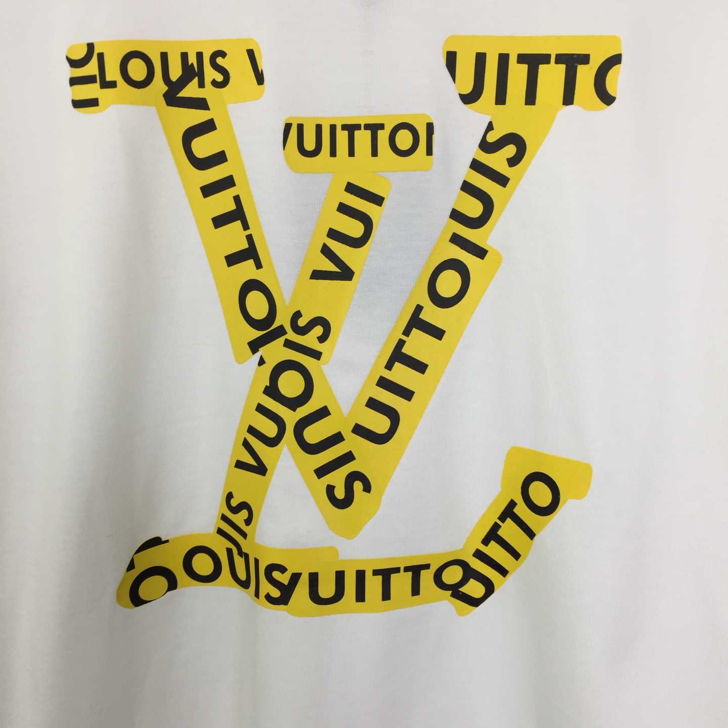 Louis Vuitton Logo Cotton T-Shirt  - DesignerGu