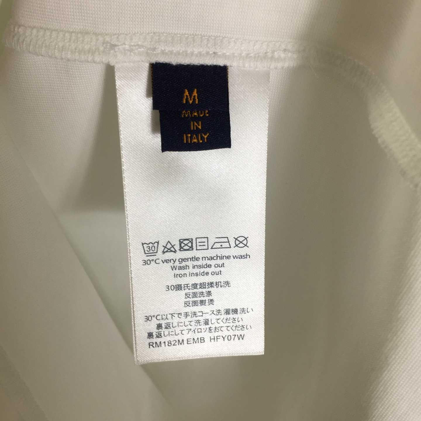 Louis Vuitton Logo Cotton T-Shirt  - DesignerGu