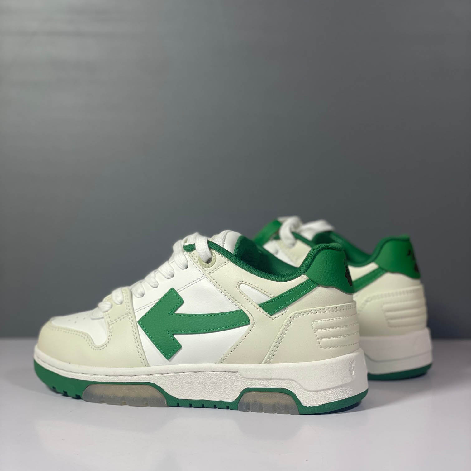 Off-White Out Of Office Low 'White Green' - DesignerGu