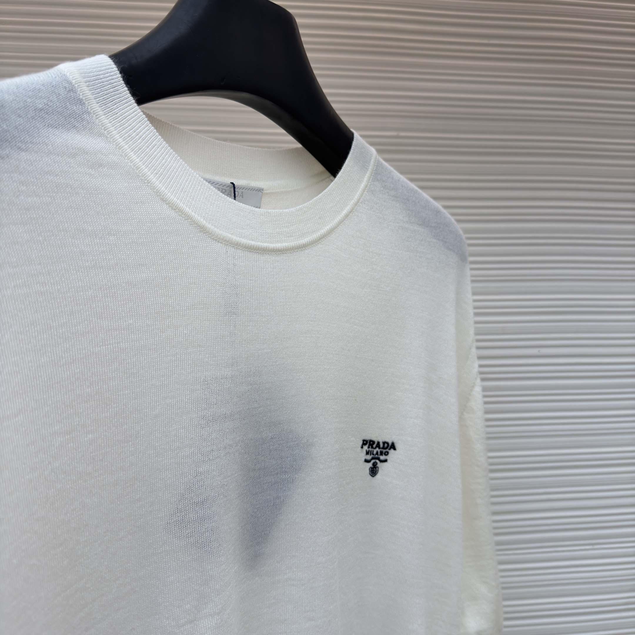 Prada Superfine Wool Crew-neck Sweater - DesignerGu