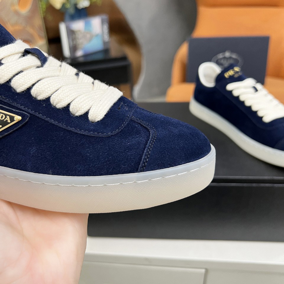 Prada Lane Suede Sneakers - DesignerGu