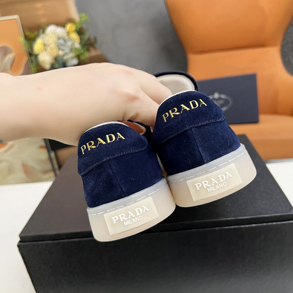 Prada Lane Suede Sneakers - DesignerGu