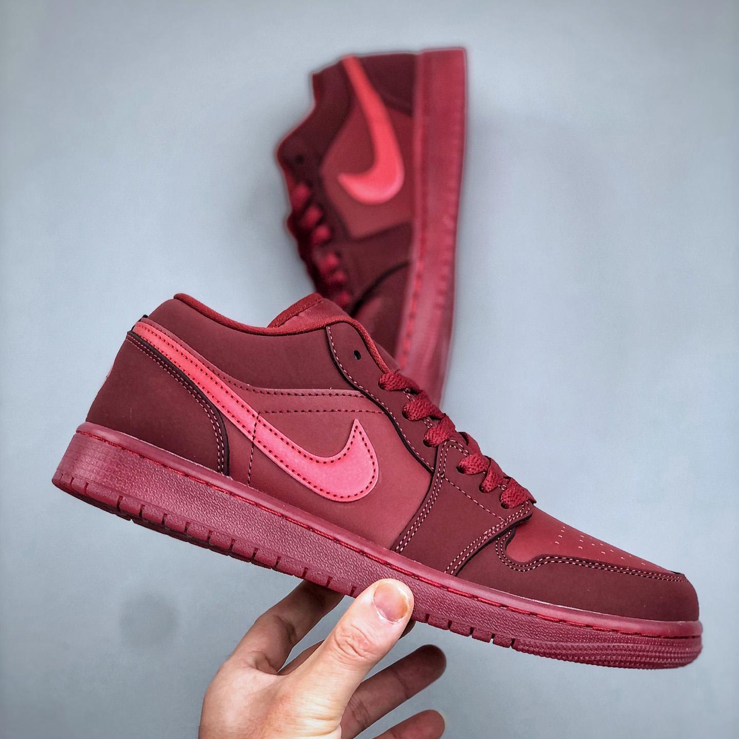 Air Jordan 1 Low  In Team Red/Sierra Red IB7012-600  - DesignerGu