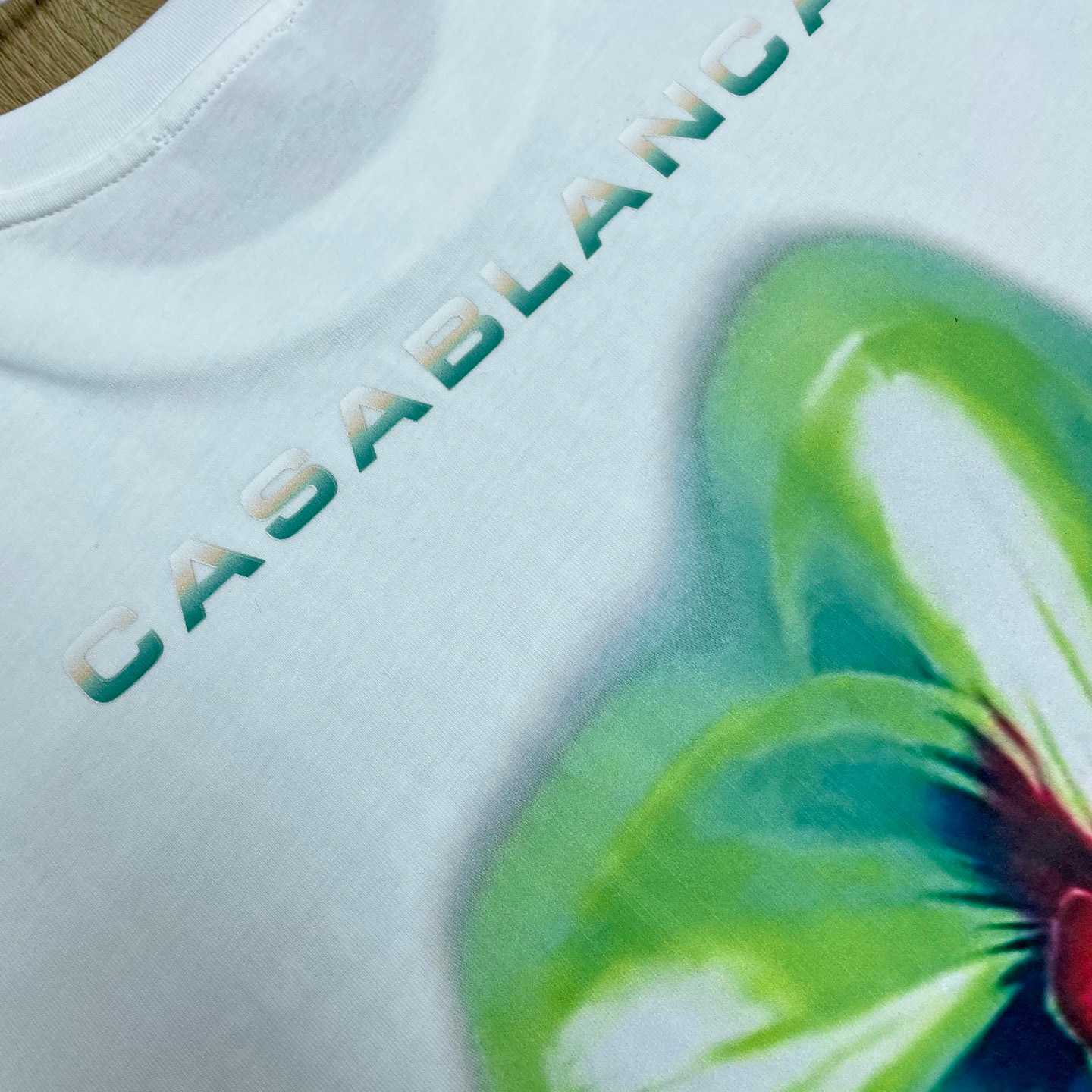 Casablanca GLITCH ORCHID OVERSIZED SHORT SLEEVE T‑SHIRT C1110 - DesignerGu