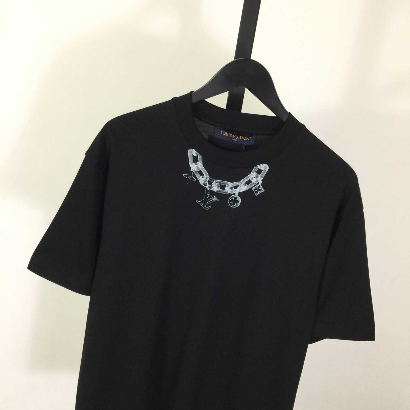 Louis Vuitton Chain Detail T-Shirt  - DesignerGu