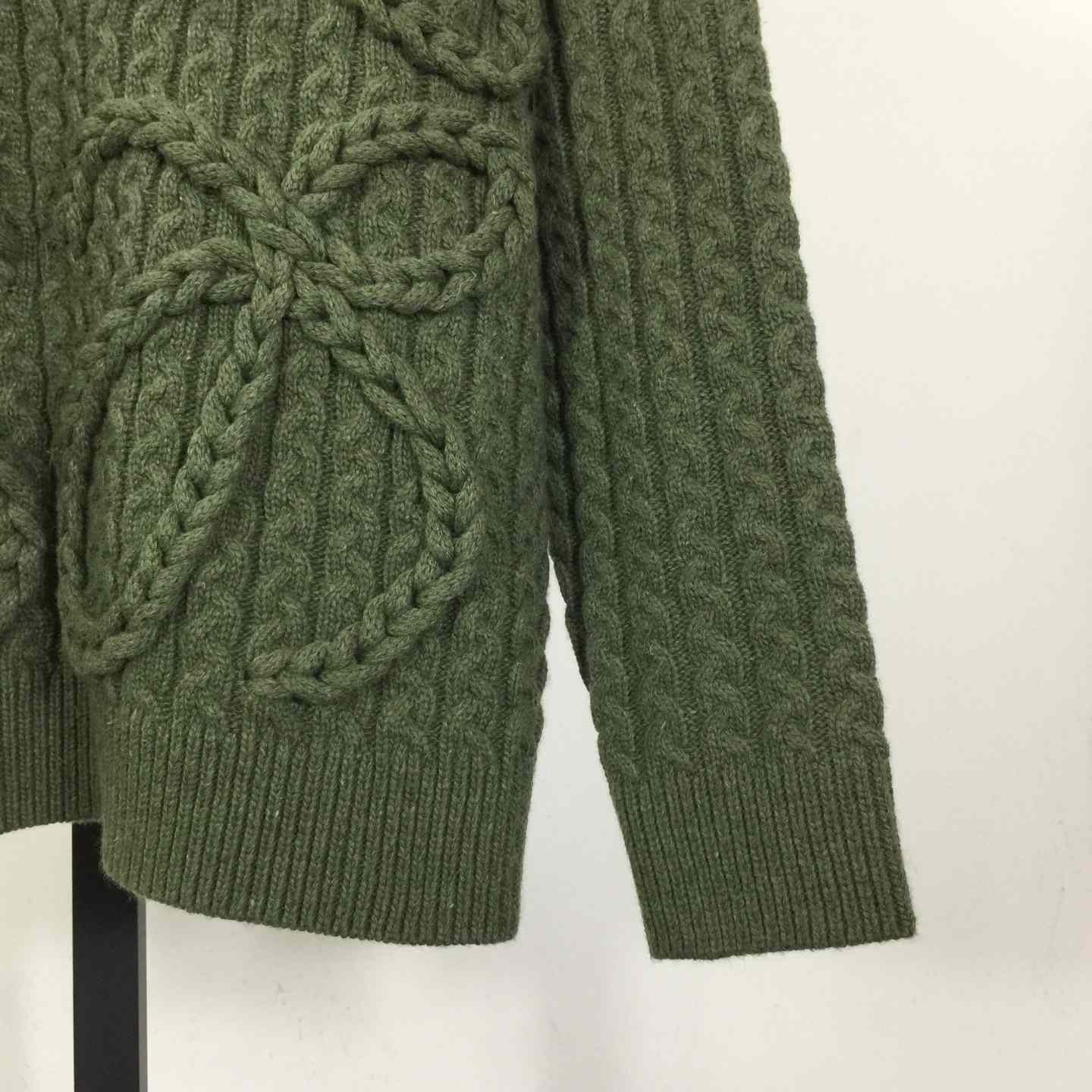 Loewe Men's Anagram Cable-Knit Wool - DesignerGu