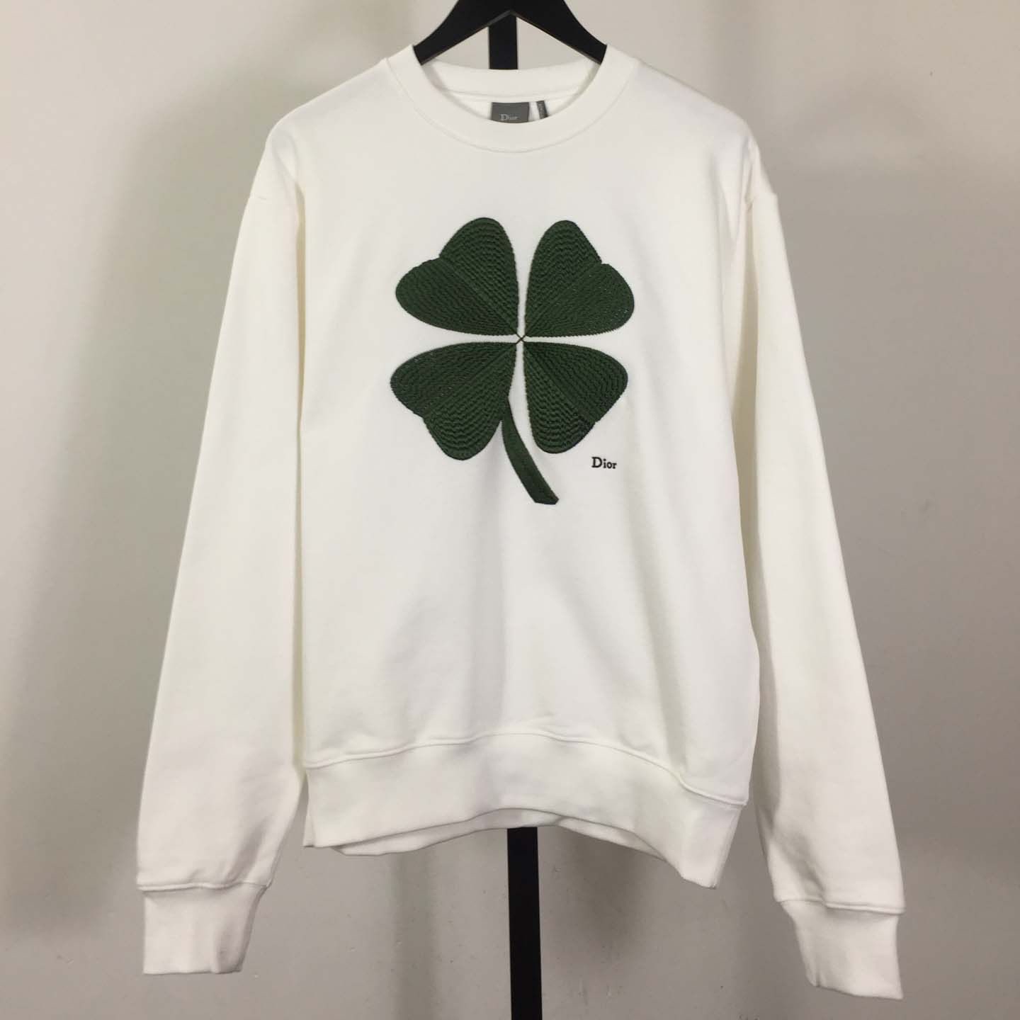 Dior Sweatshirt with Dior Clover Embroidery - DesignerGu
