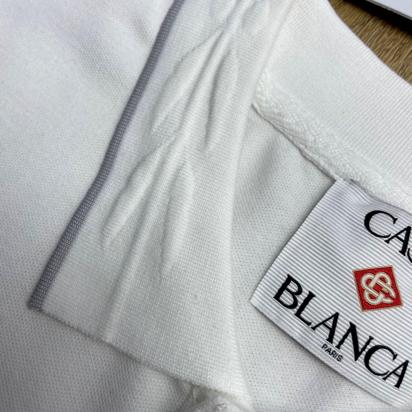 Casablanca Laurel Pique Short Sleeve Polo Shirt C1138 - DesignerGu