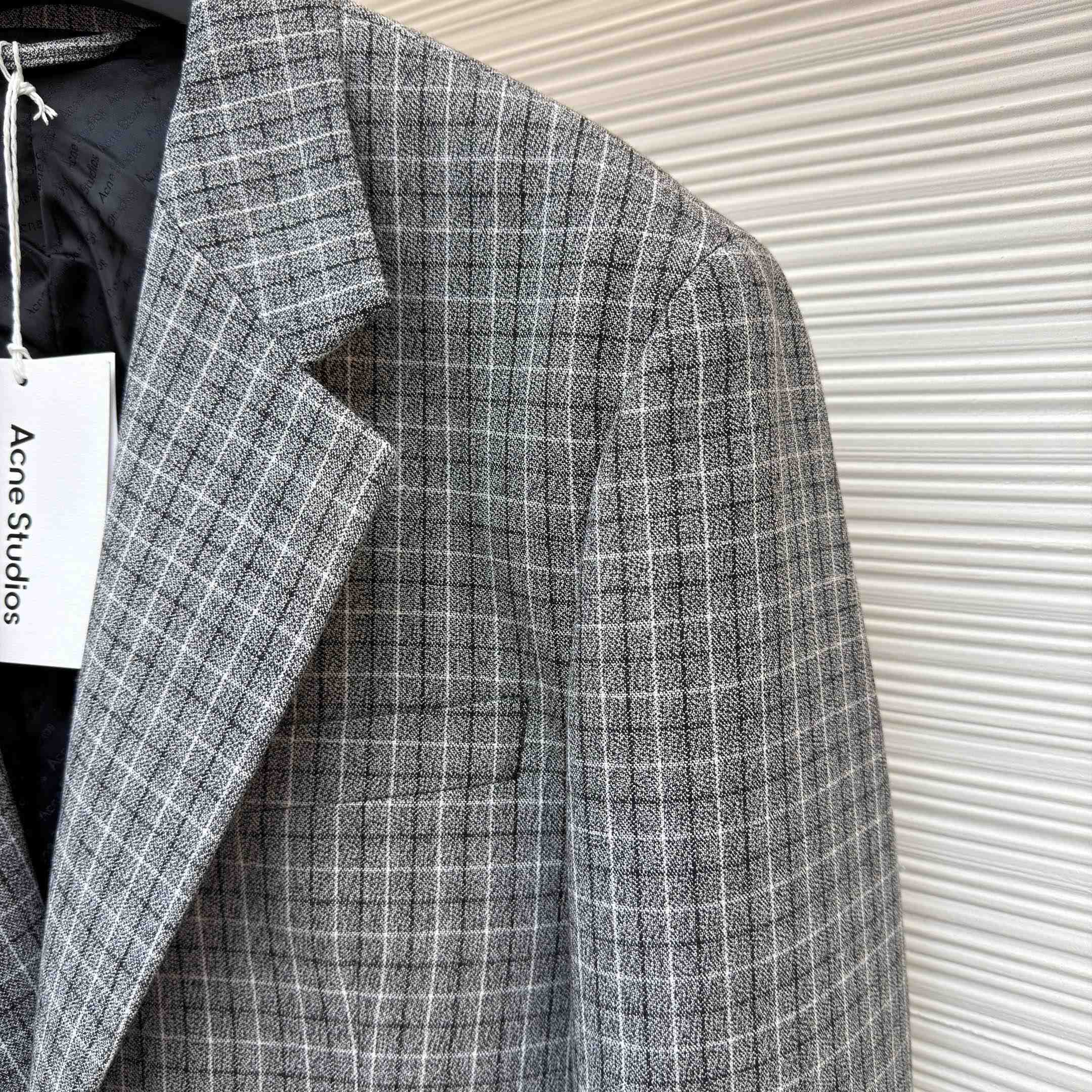 Acne Studios Fitted Wool Suit Jacket - DesignerGu