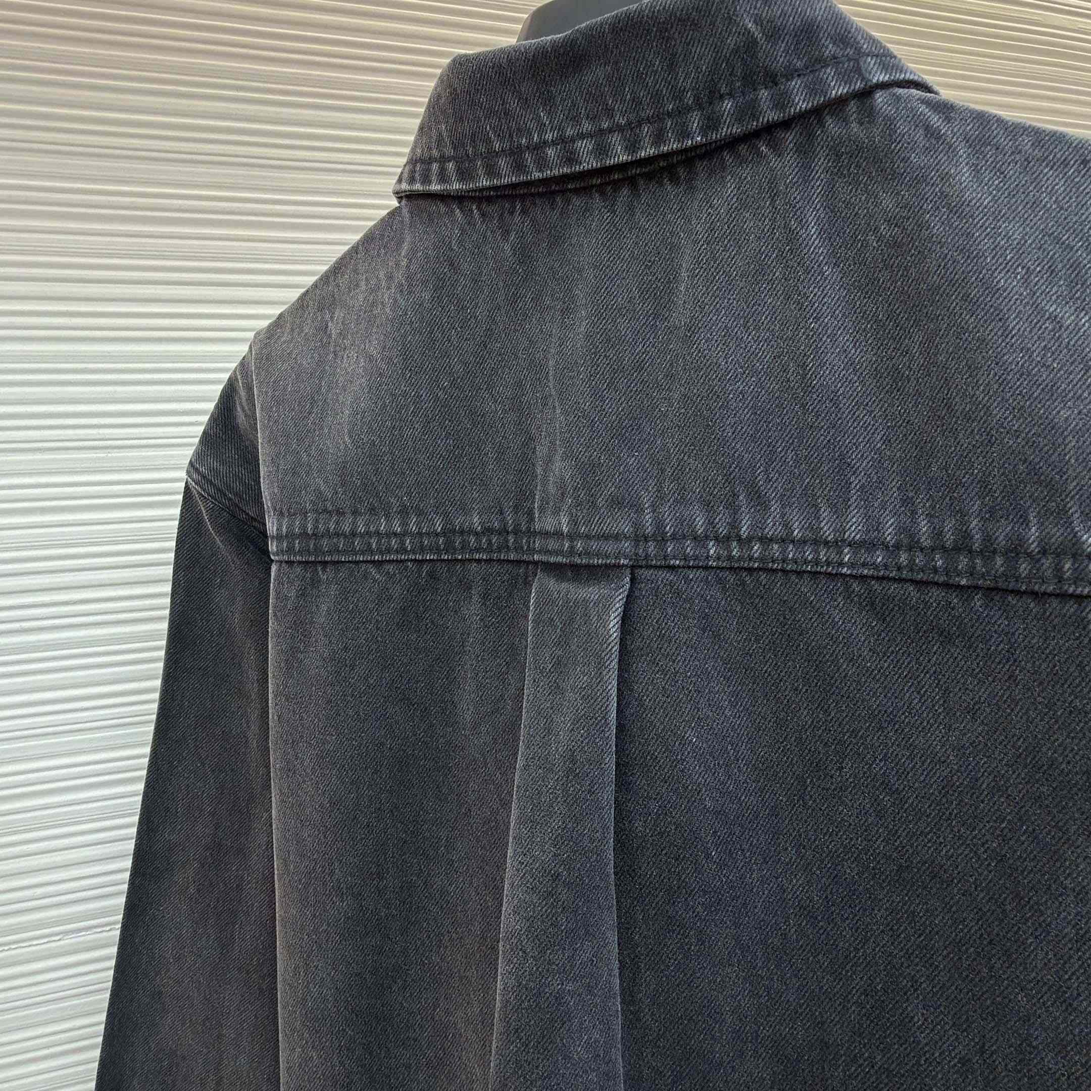 Gucci Washed Cotton Denim Shirt - DesignerGu