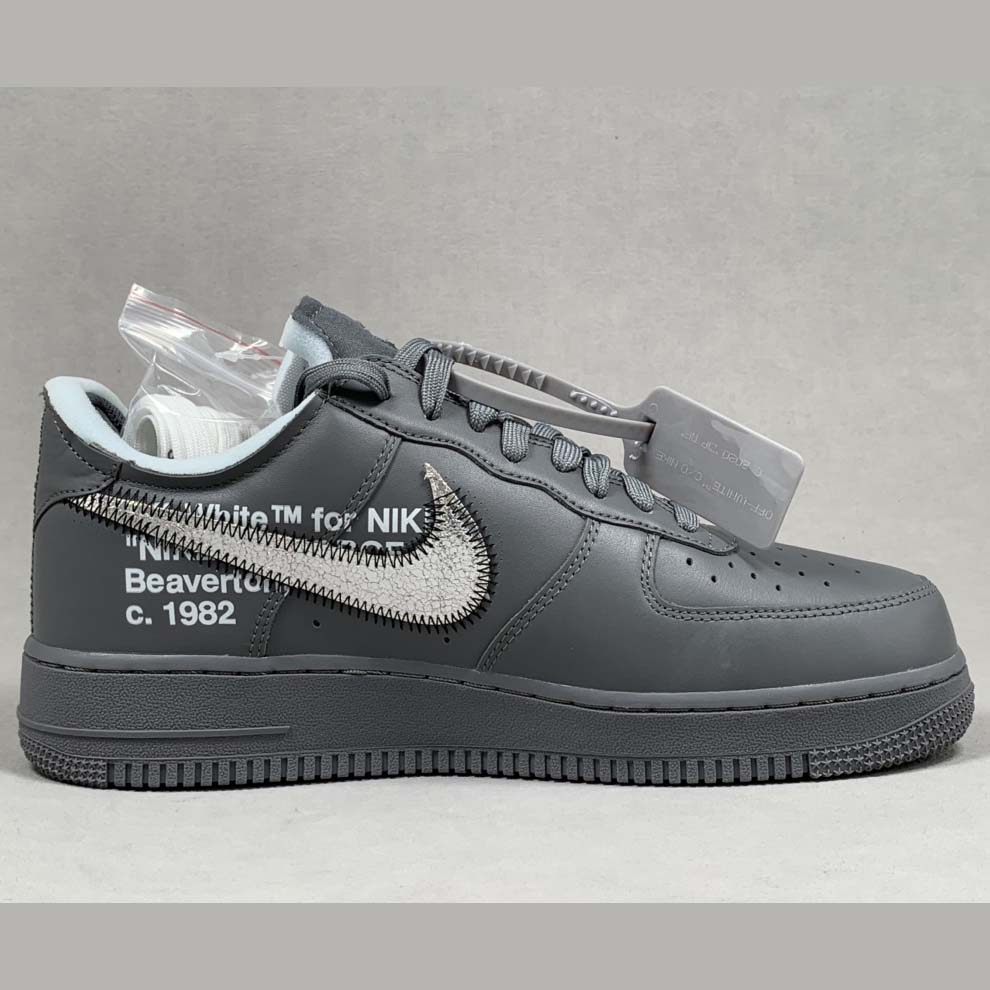 Off-White x NK Air Force 1 "Grey"    DX1419-500  - DesignerGu