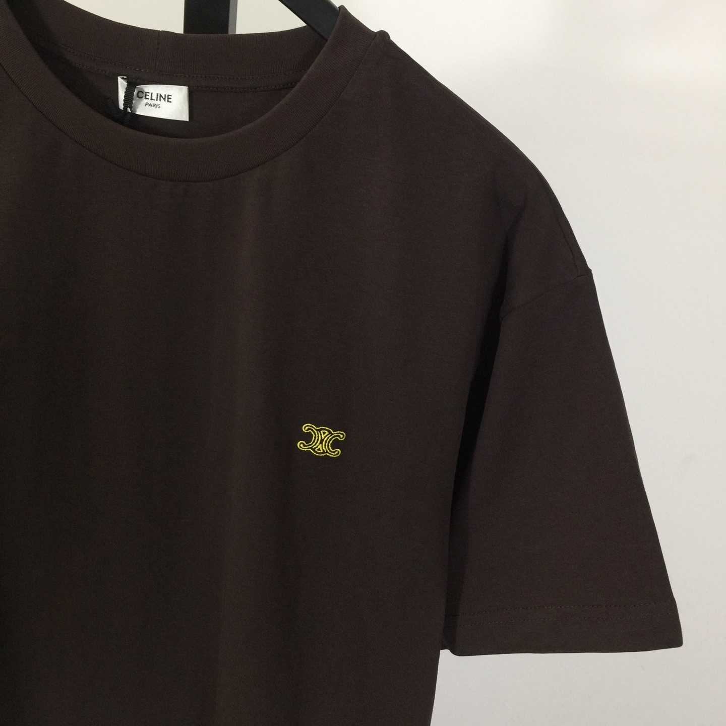 Celine Loose T-shirt In Cotton Jersey - DesignerGu