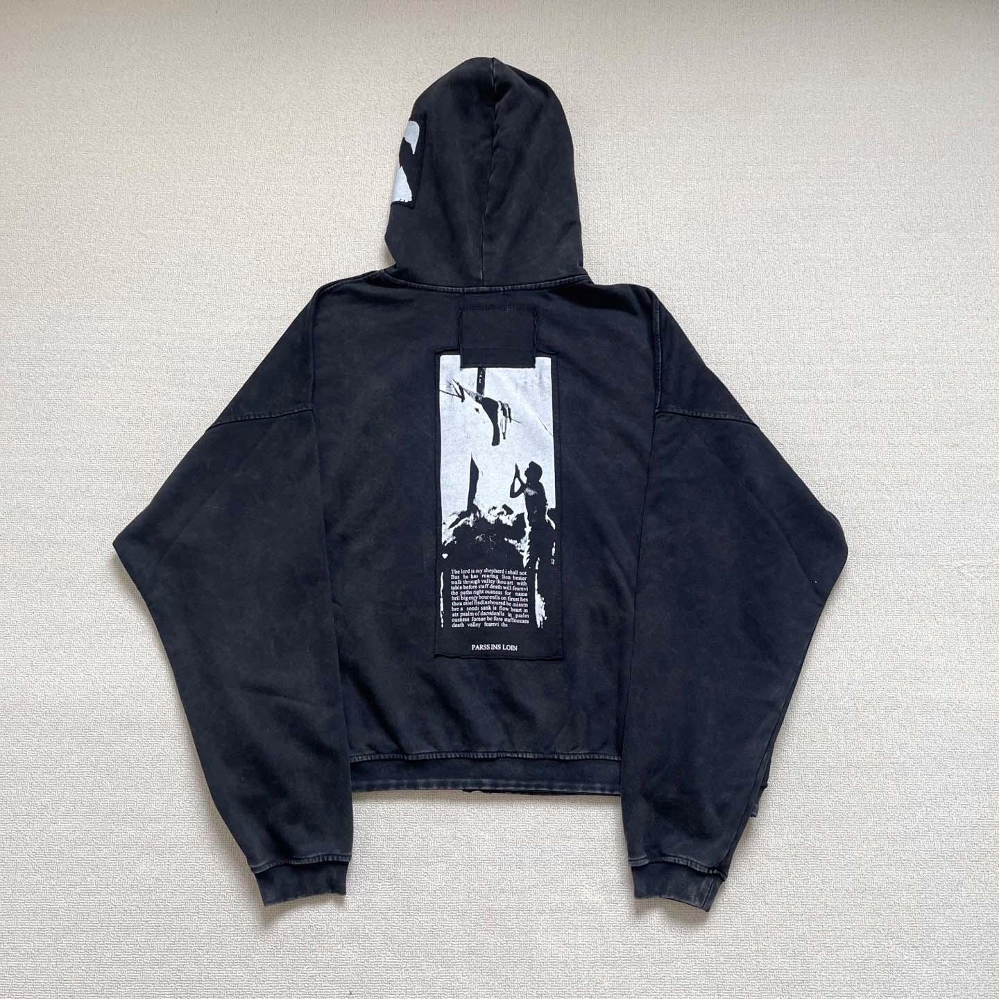 Enfants Riches Déprimés  Artist Defends Baggy Assemblage Zip Hoodie 'Faded Black' - DesignerGu