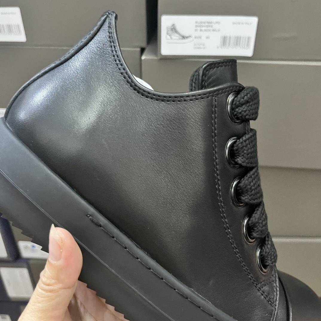 Rick Owens Lido Jumbo Laced Sneaker Low 'Black' - DesignerGu