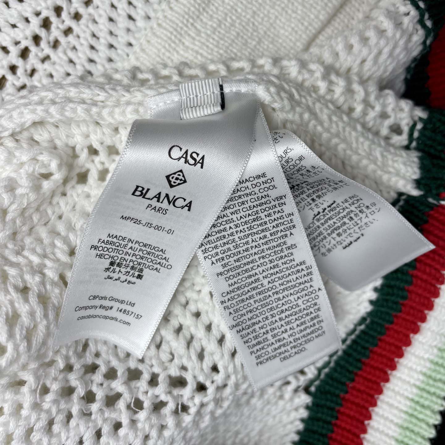 Casablanca Sporty Faux Crochet Cotton Shirt    Z6029 - DesignerGu