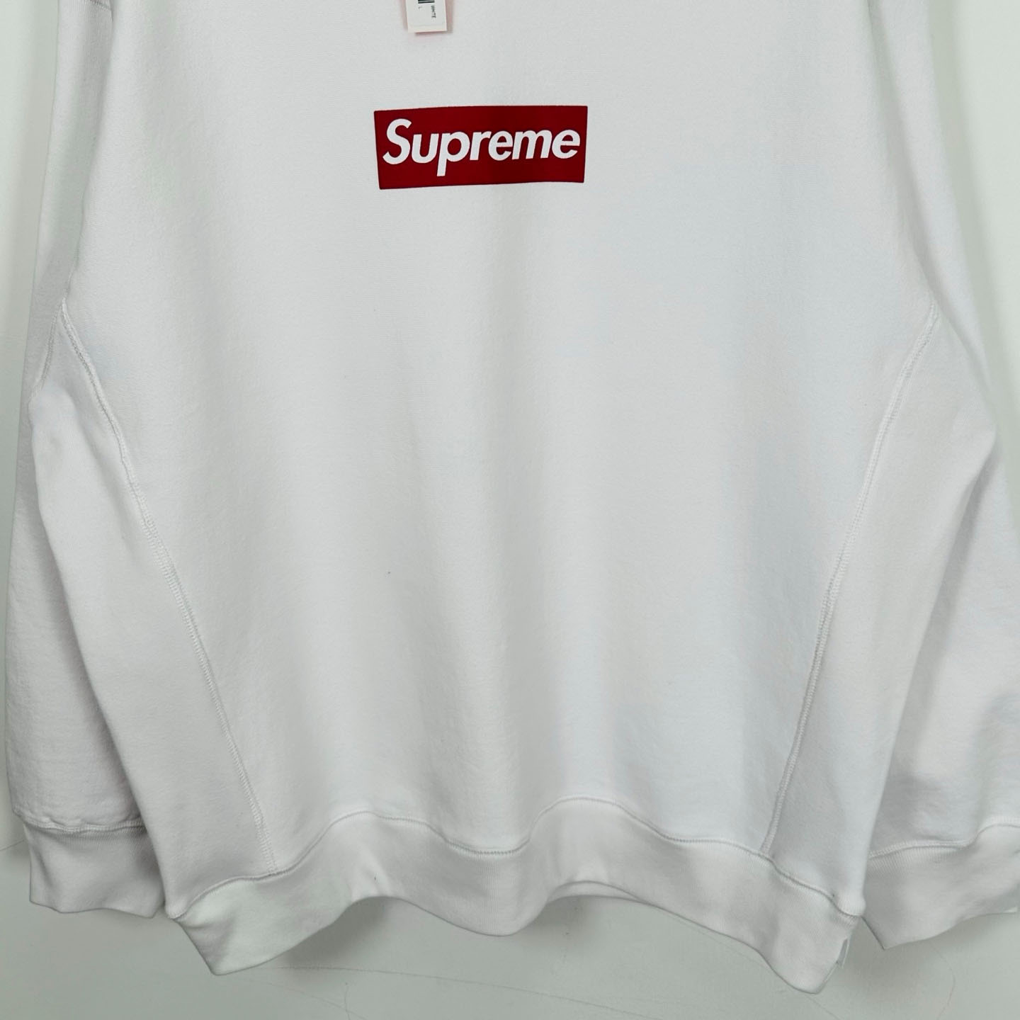 Supreme 25SS Wash Box Logo Crewneck 'White' - DesignerGu