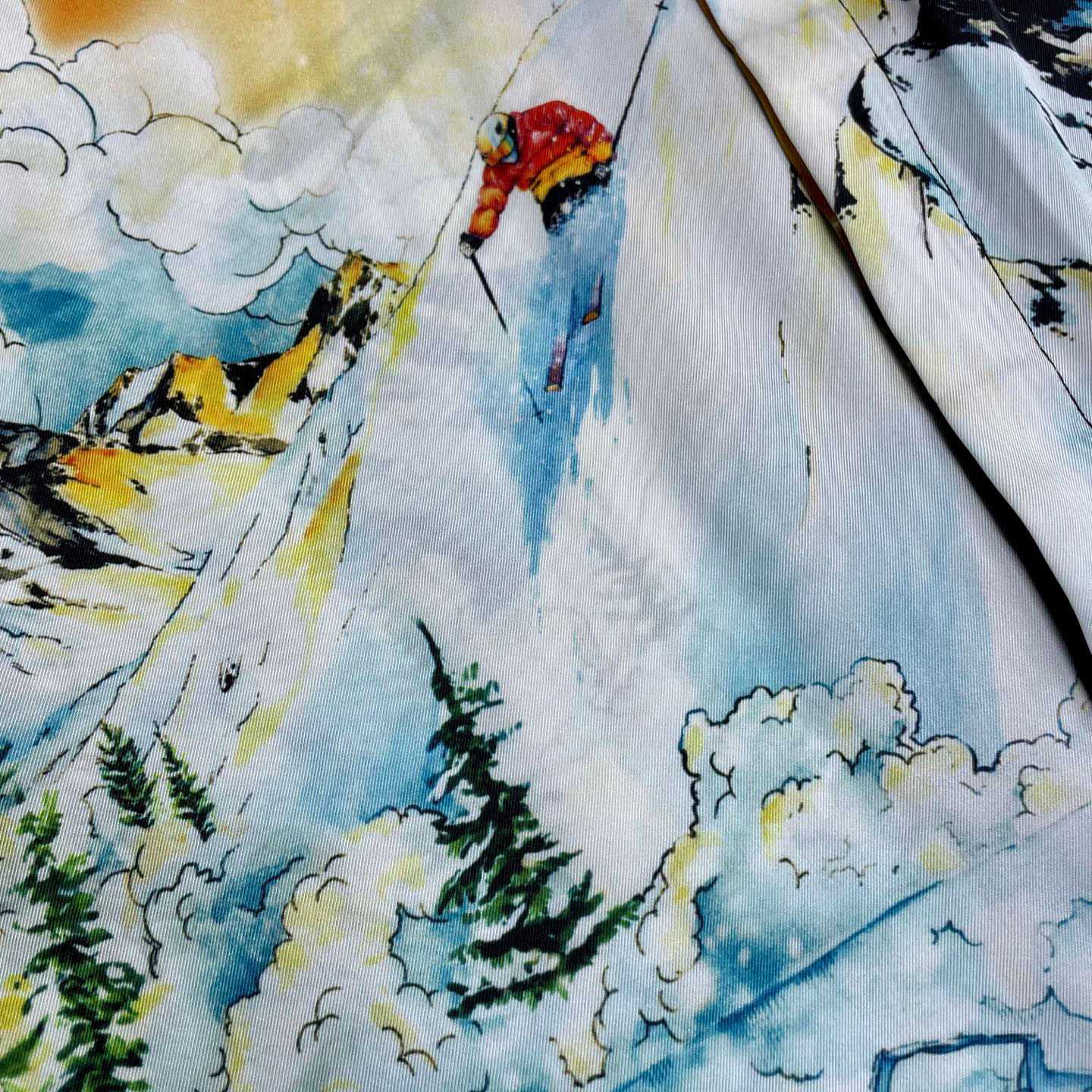 Casablanca Ski Lake Long Sleeve Silk Twill Shirt CA3569 - DesignerGu