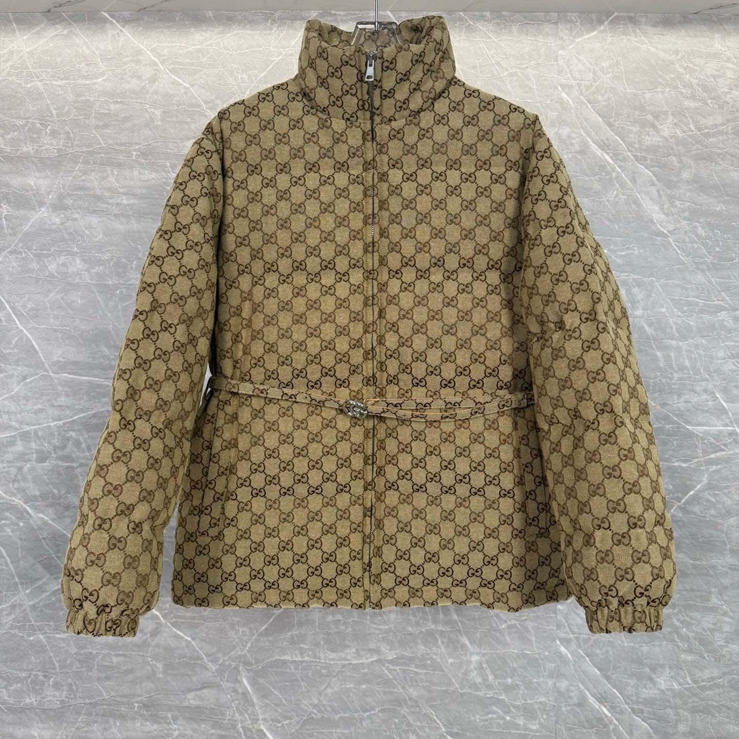 Gucci GG Canvas Bomber Jacket - DesignerGu