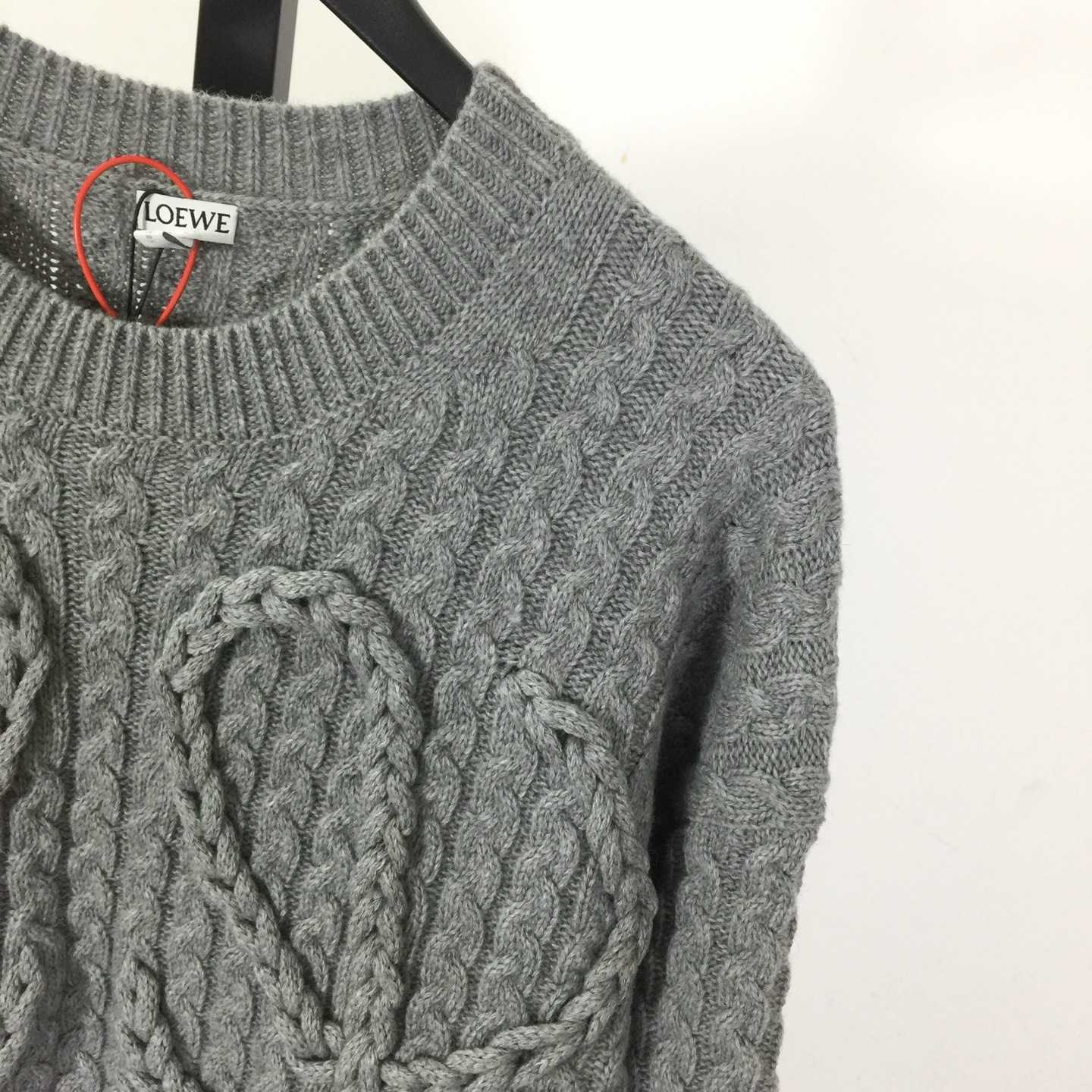 Loewe Men's Anagram Cable-Knit Wool - DesignerGu