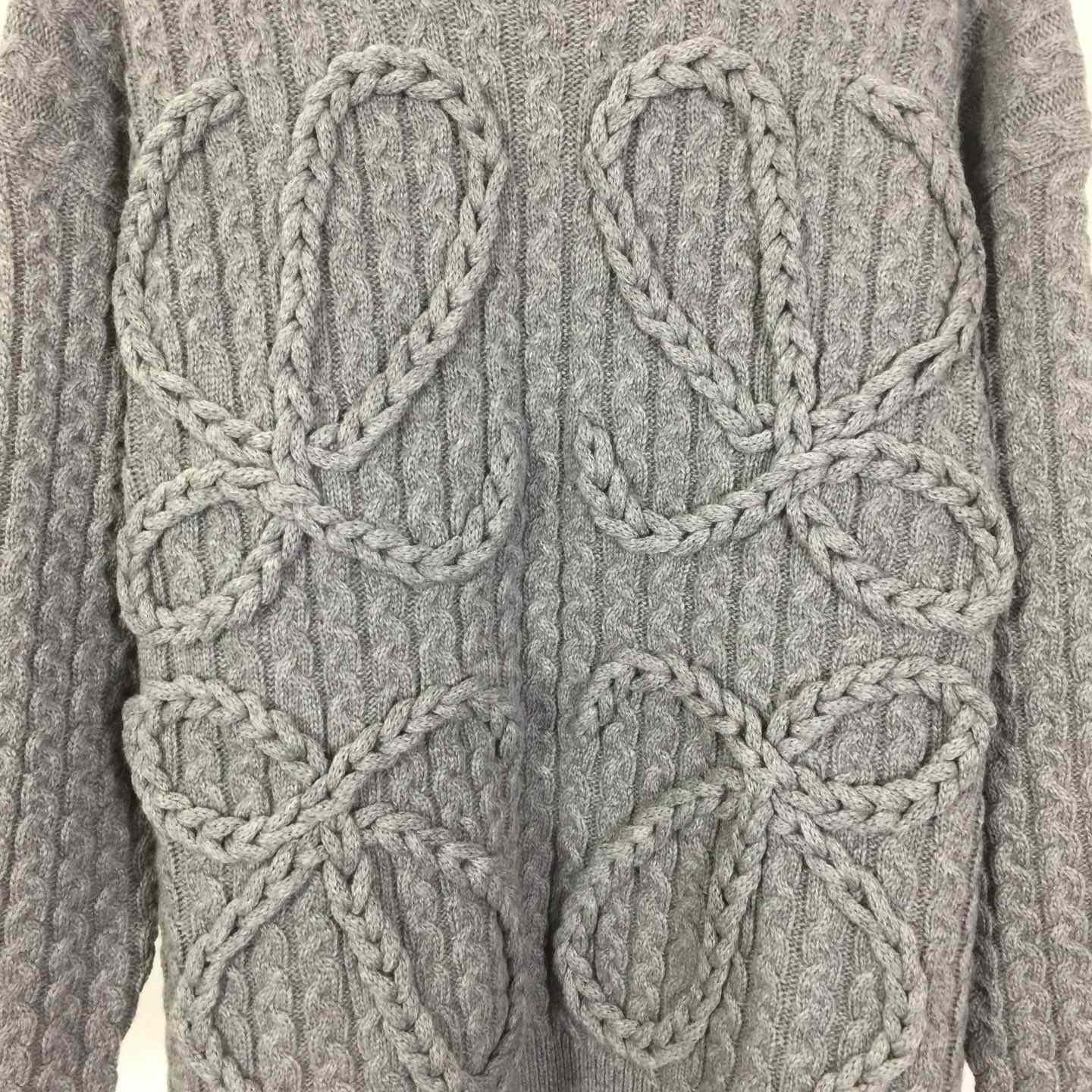 Loewe Men's Anagram Cable-Knit Wool - DesignerGu