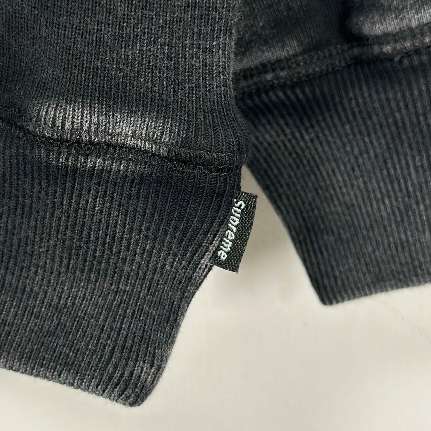 Supreme 25SS Wash Box Logo Crewneck 'Black' - DesignerGu
